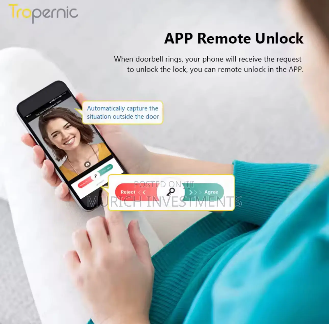 Smart Door Lock, 3d Face + Fingerprint Recognition, 6 Ways