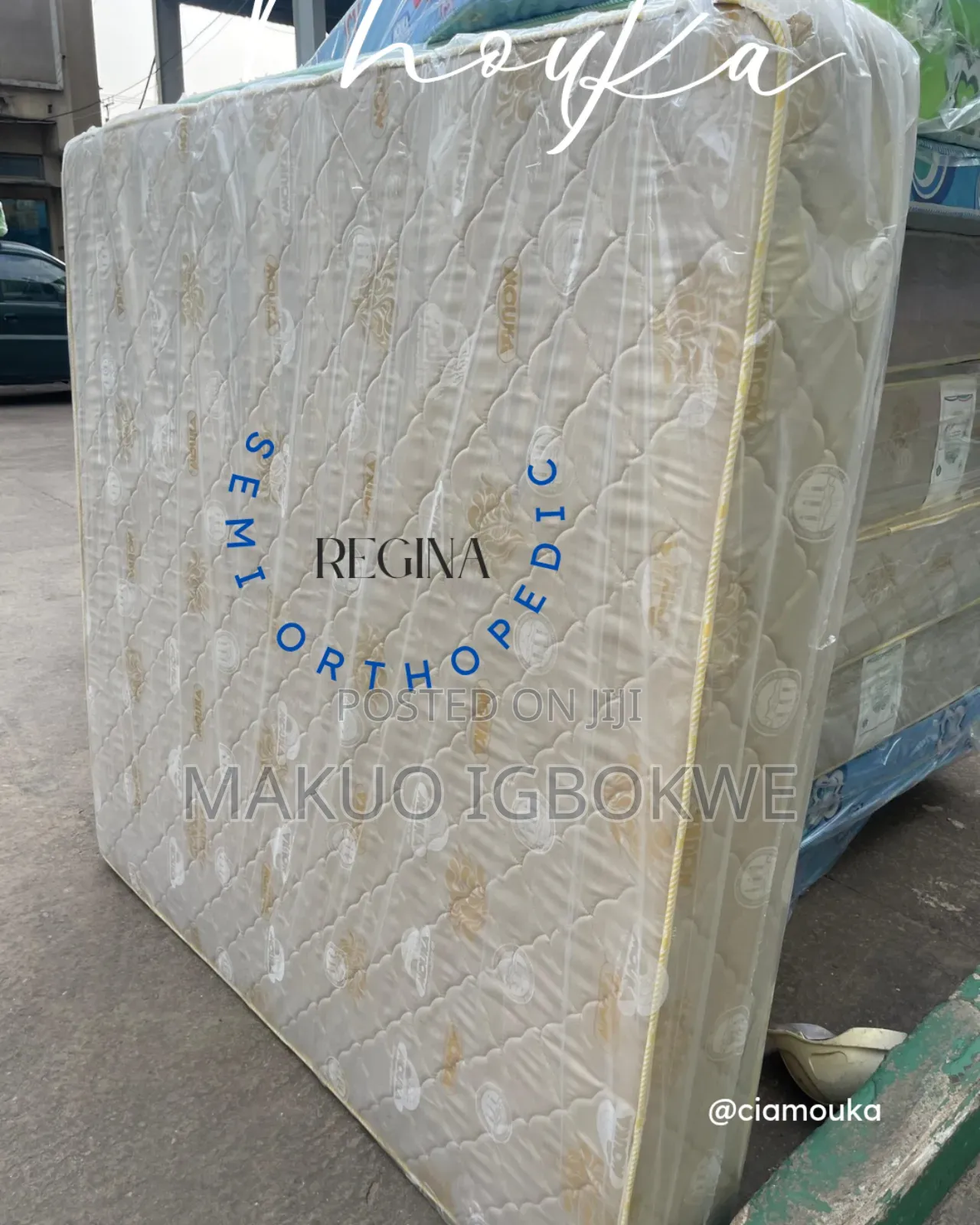 [On] Executive Semi Orthopedic Mouka 6/6 by 8 [+5yrs Warranty.An