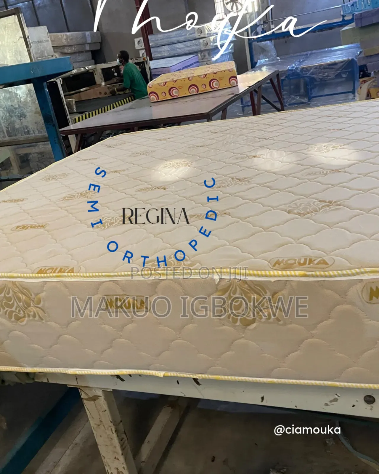 [On] Executive Semi Orthopedic Mouka 6/6 by 8 [+5yrs Warranty.An