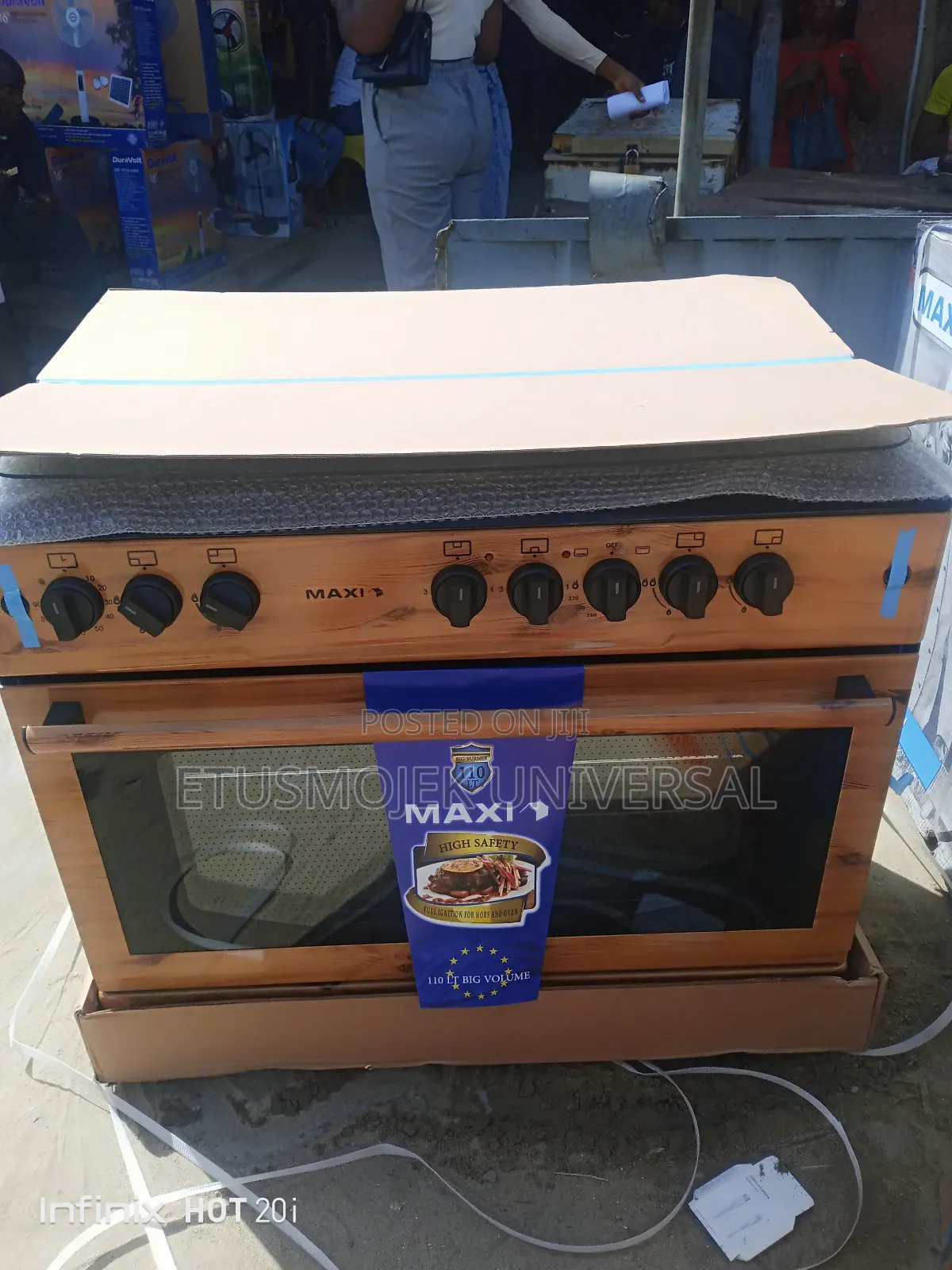 Maxi 6burners 4gas +2electric Standing Oven