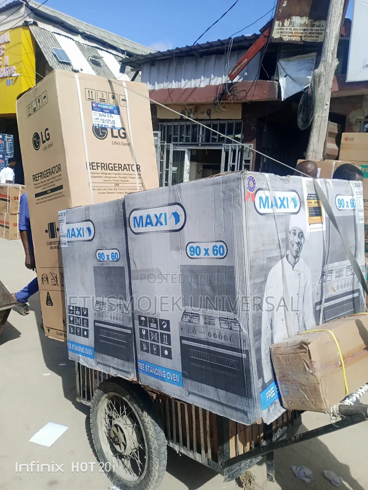 Maxi 6burners 4gas +2electric Standing Oven
