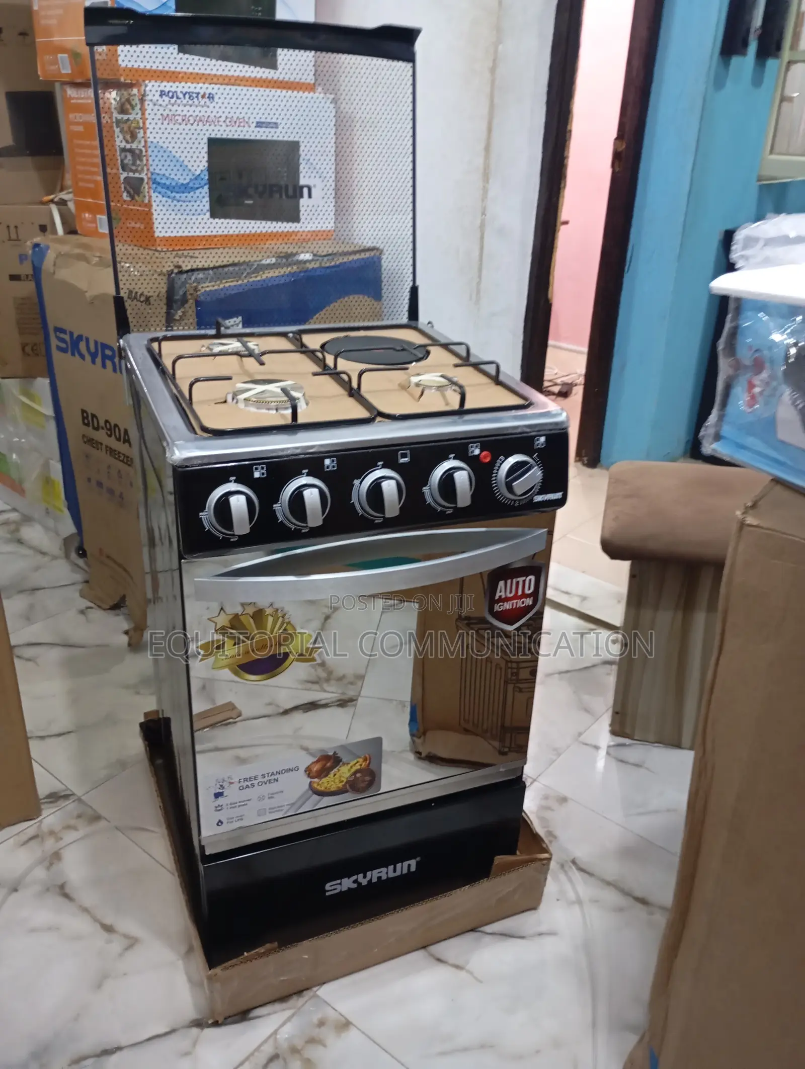 Stylish Modern Skyrun Gas Cooker (3 +1 ) GCS-3g1e/X