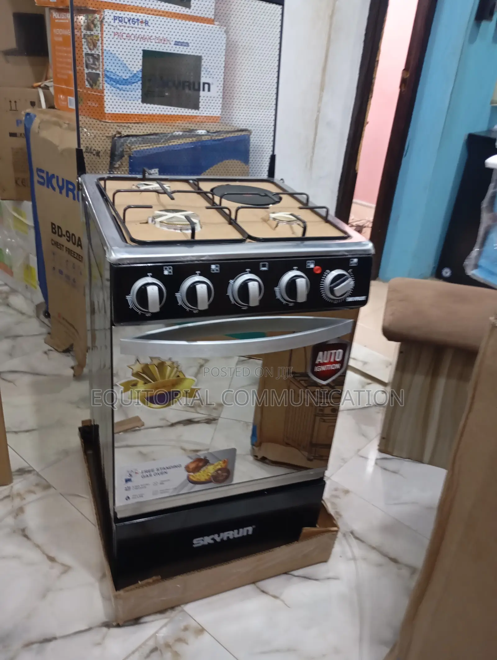 Stylish Modern Skyrun Gas Cooker (3 +1 ) GCS-3g1e/X
