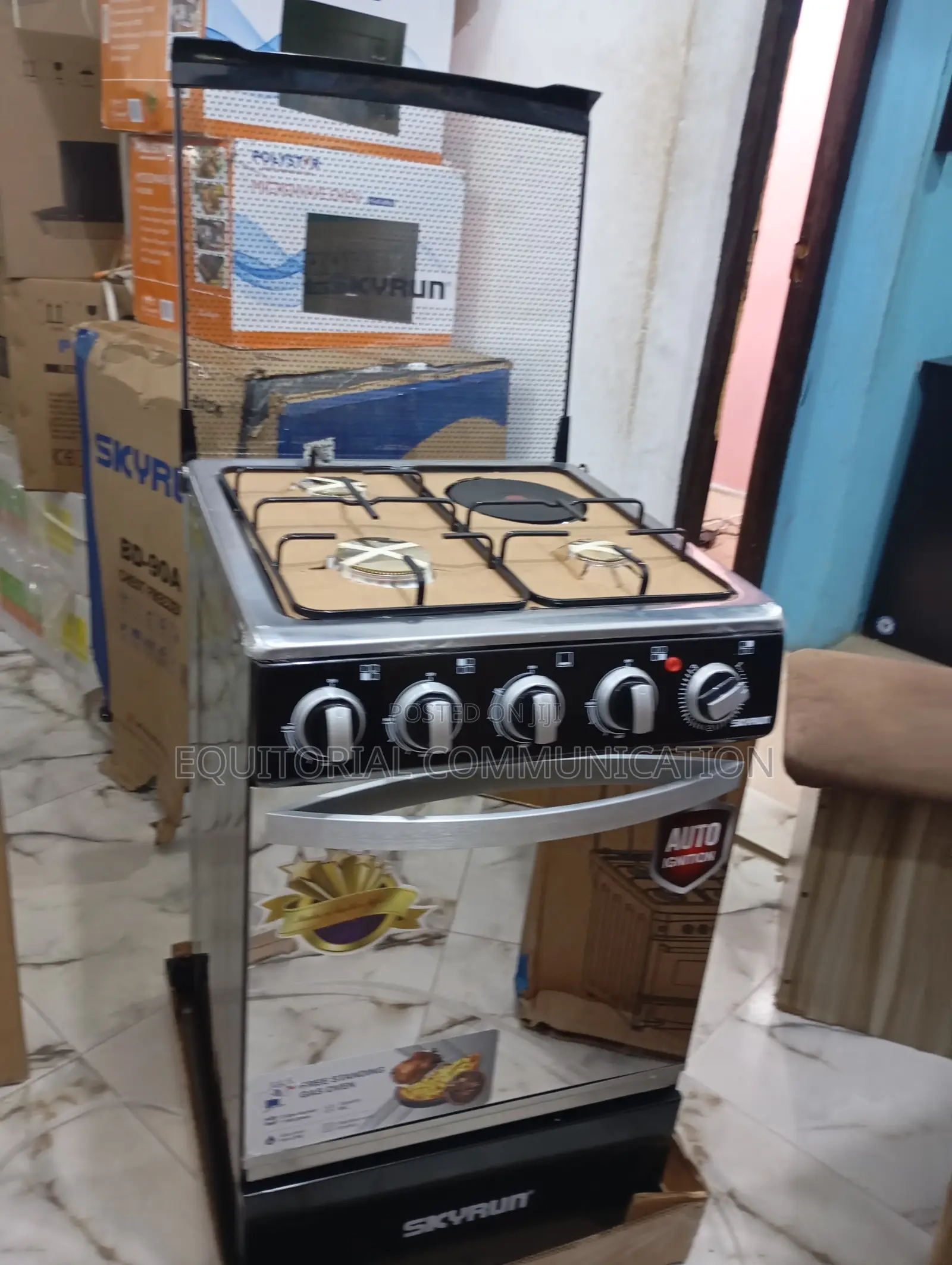Stylish Modern Skyrun Gas Cooker (3 +1 ) GCS-3g1e/X