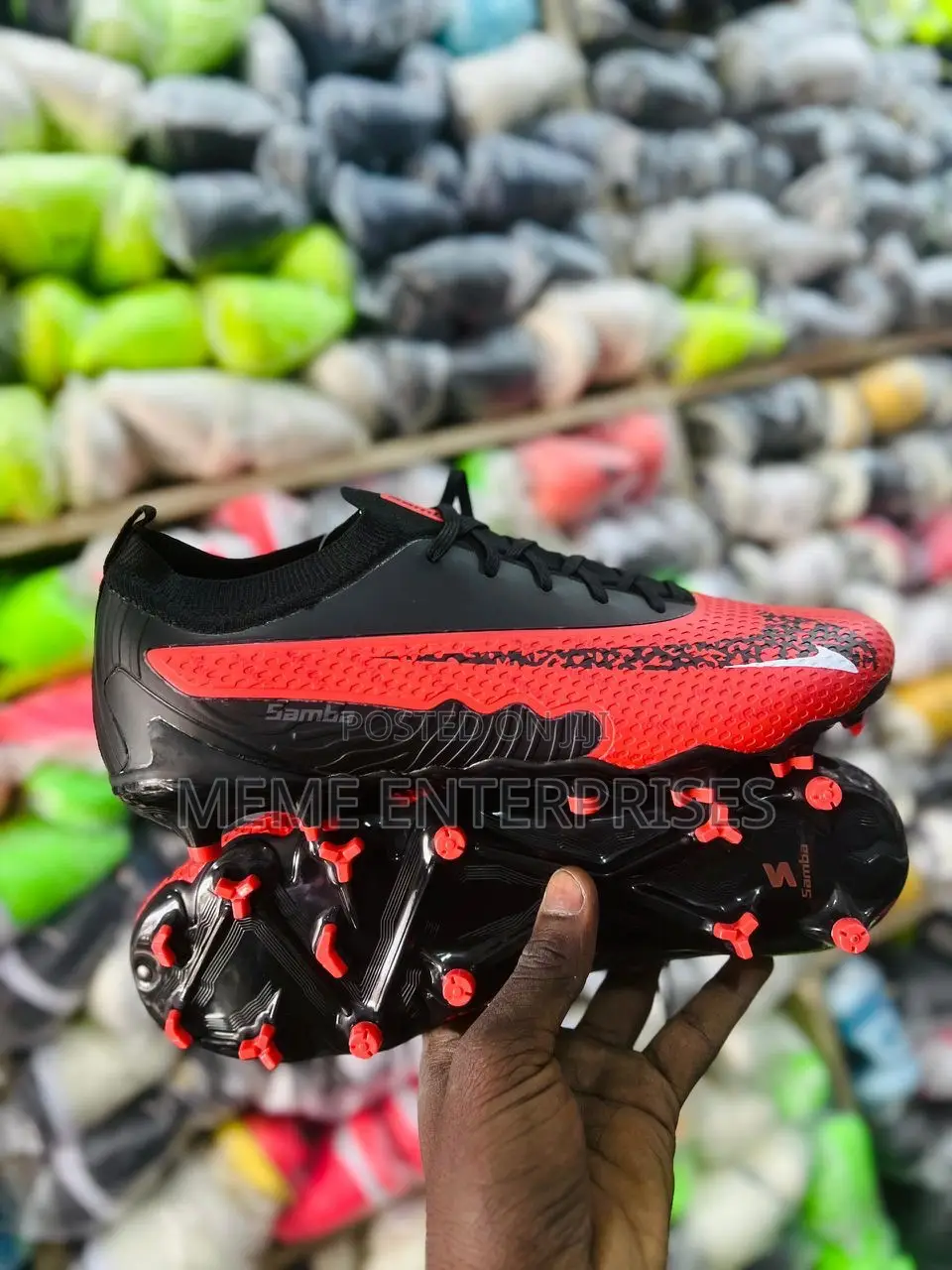 Red Black Boot