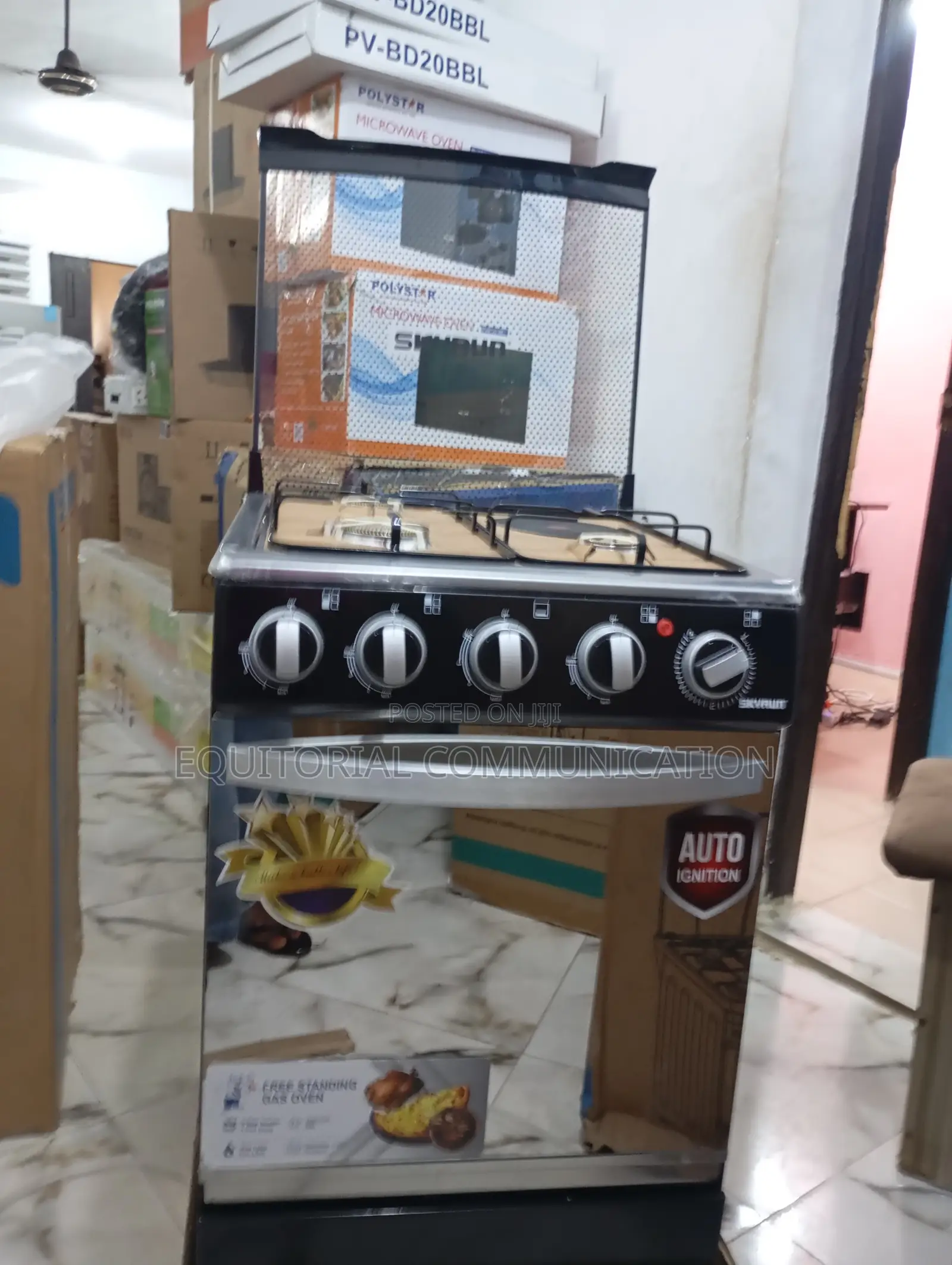 Skyrun Brass Burner Gas Cooker (3 +1 ) GCS-3g1e/X