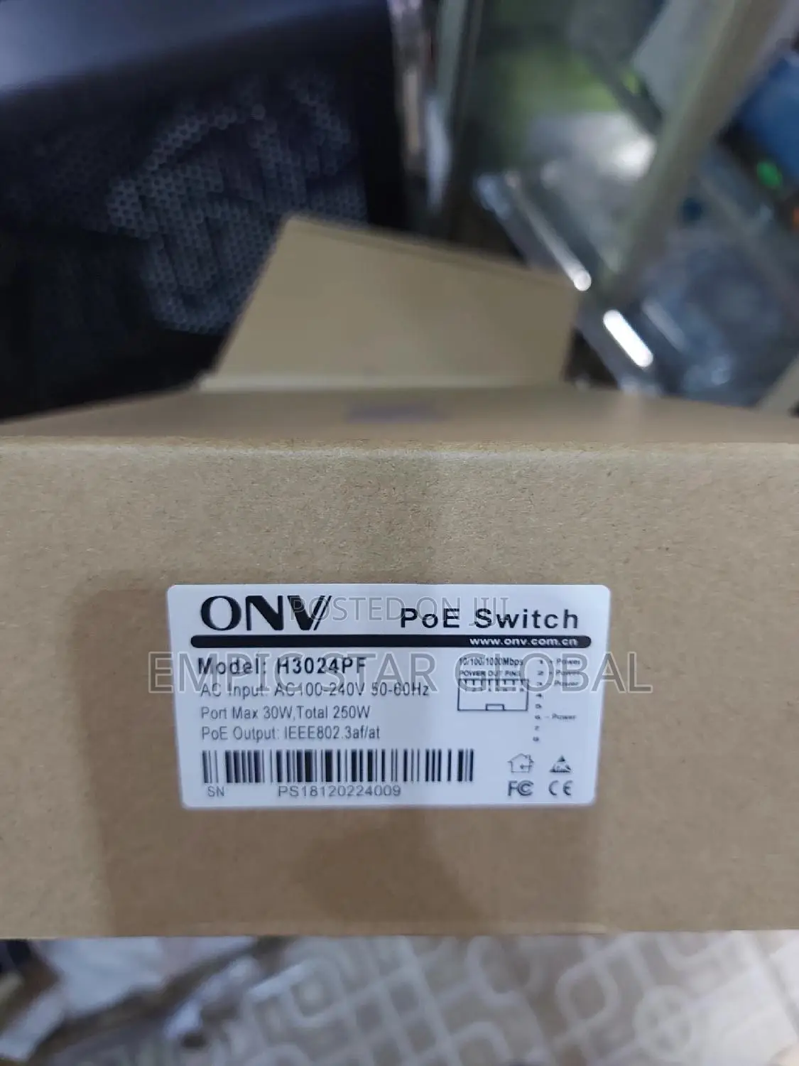 Onv Switch 24port Gigabit Poe H3024pf