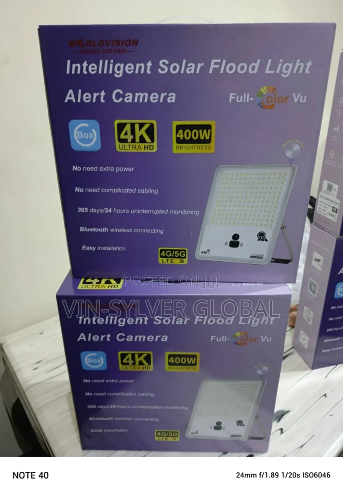 Intelligent Solar Flood Light With CCTV Camera 4g