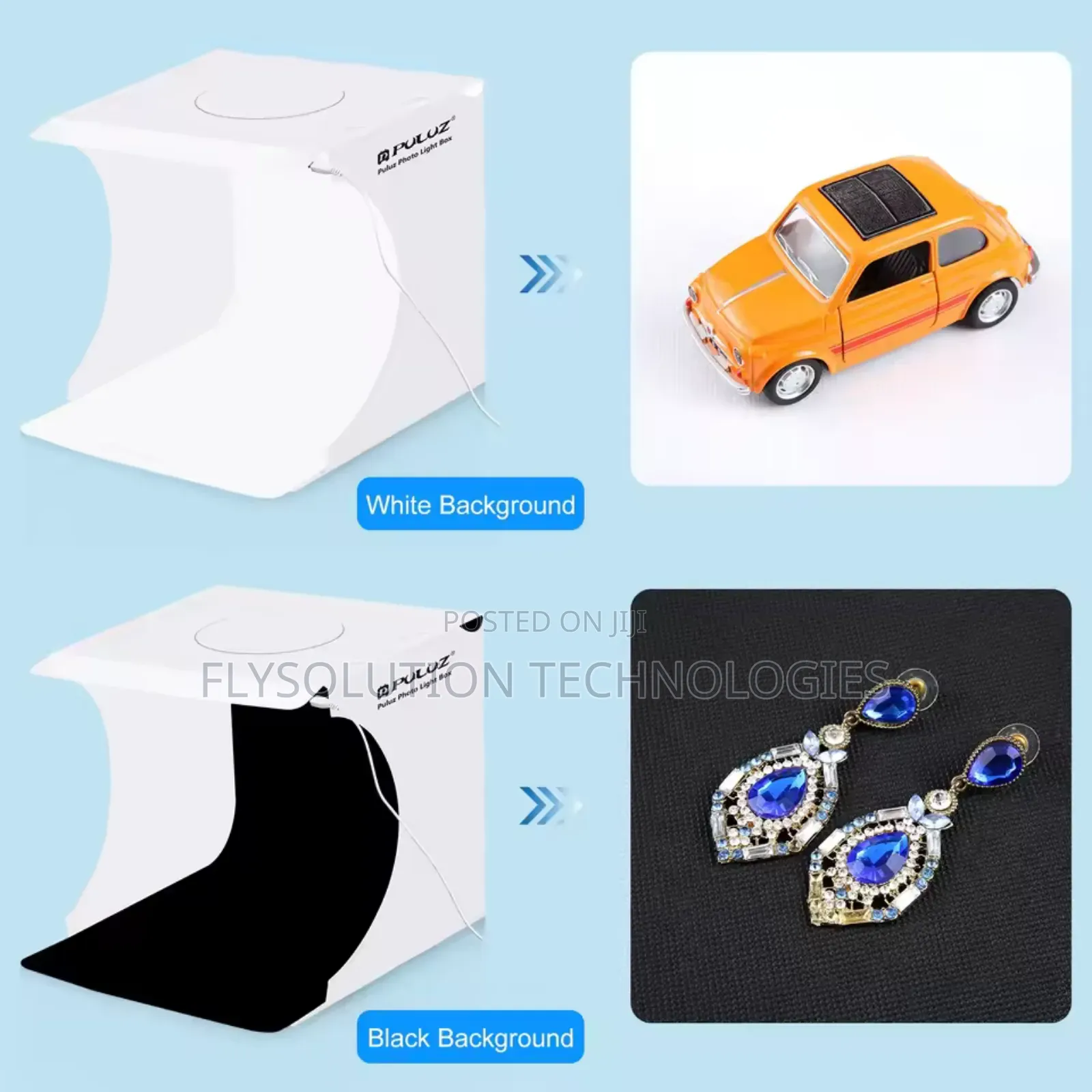 Puluz 8.7 Inch Portable Lightbox Photo Softbox Studio