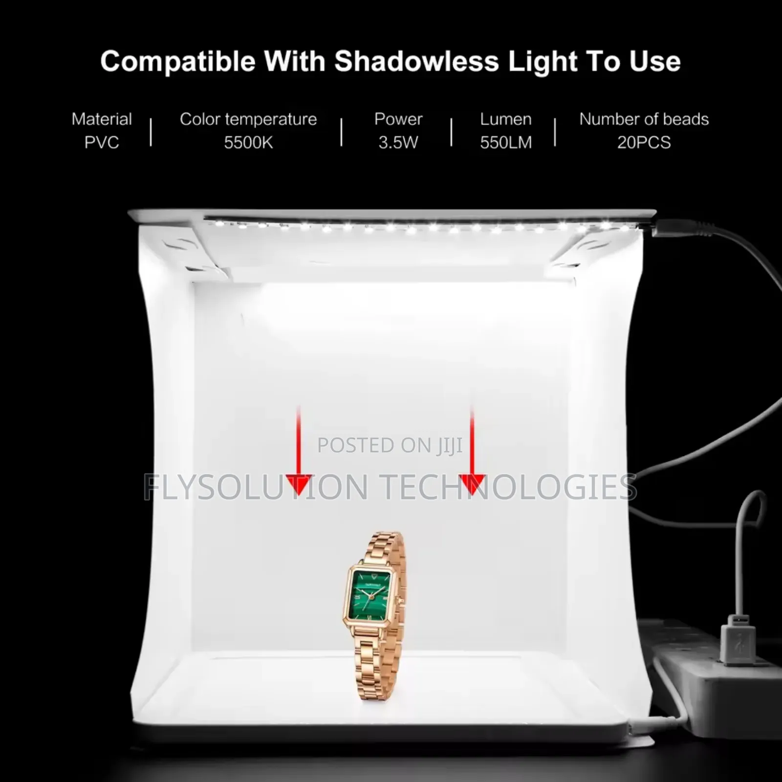 Puluz 8.7 Inch Portable Lightbox Photo Softbox Studio