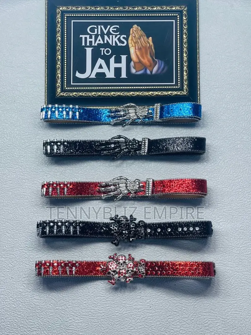 Elevated Style Latest Luxury Rhinestone X Bullet Belts