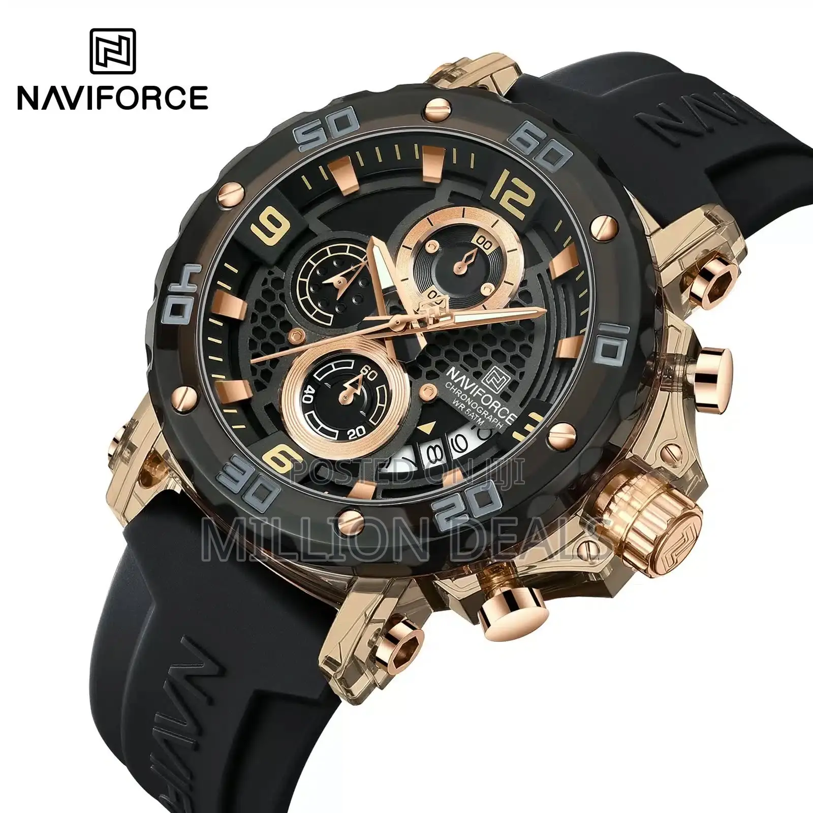 Round Stylish Cool Men's Wrist Watch