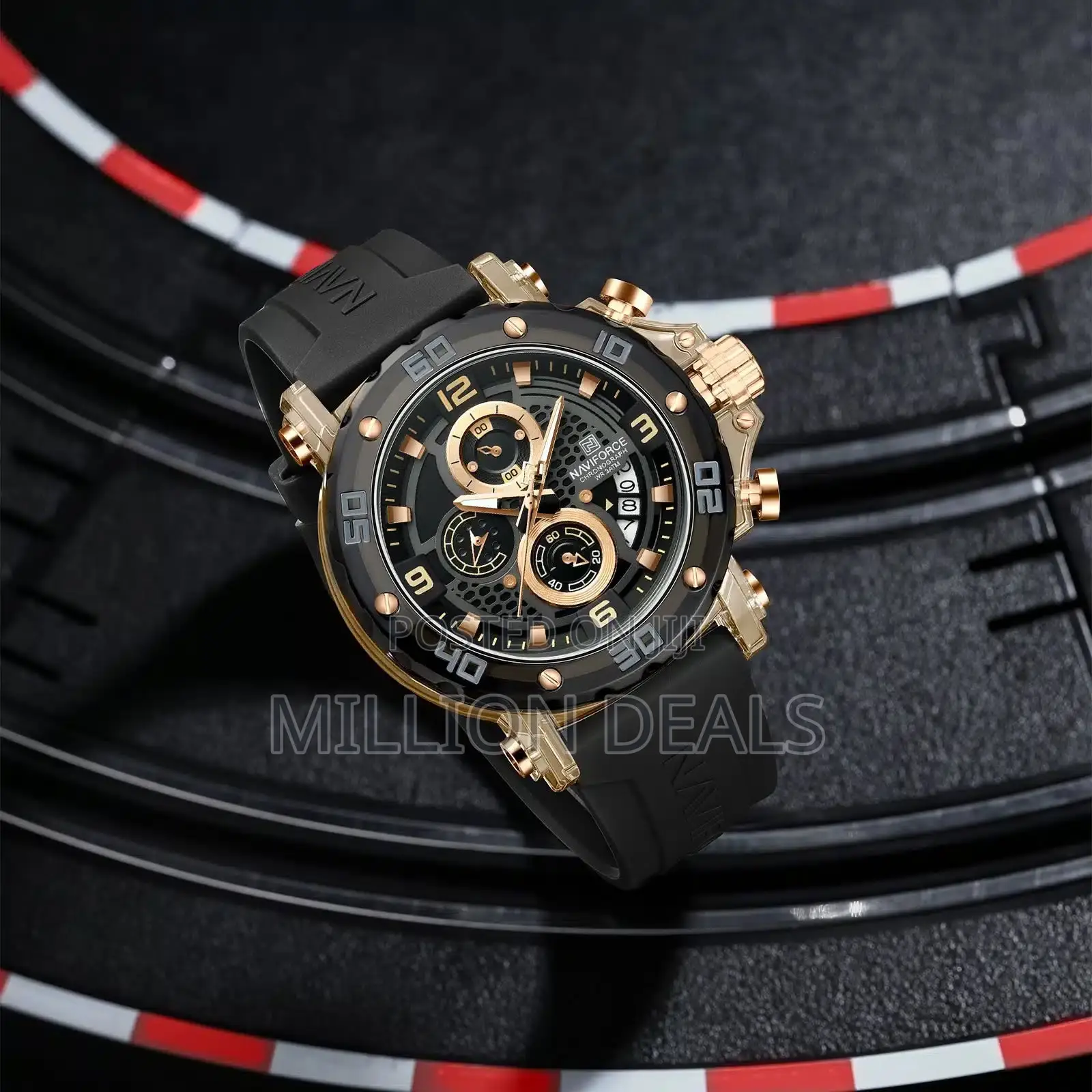 Round Stylish Cool Men's Wrist Watch