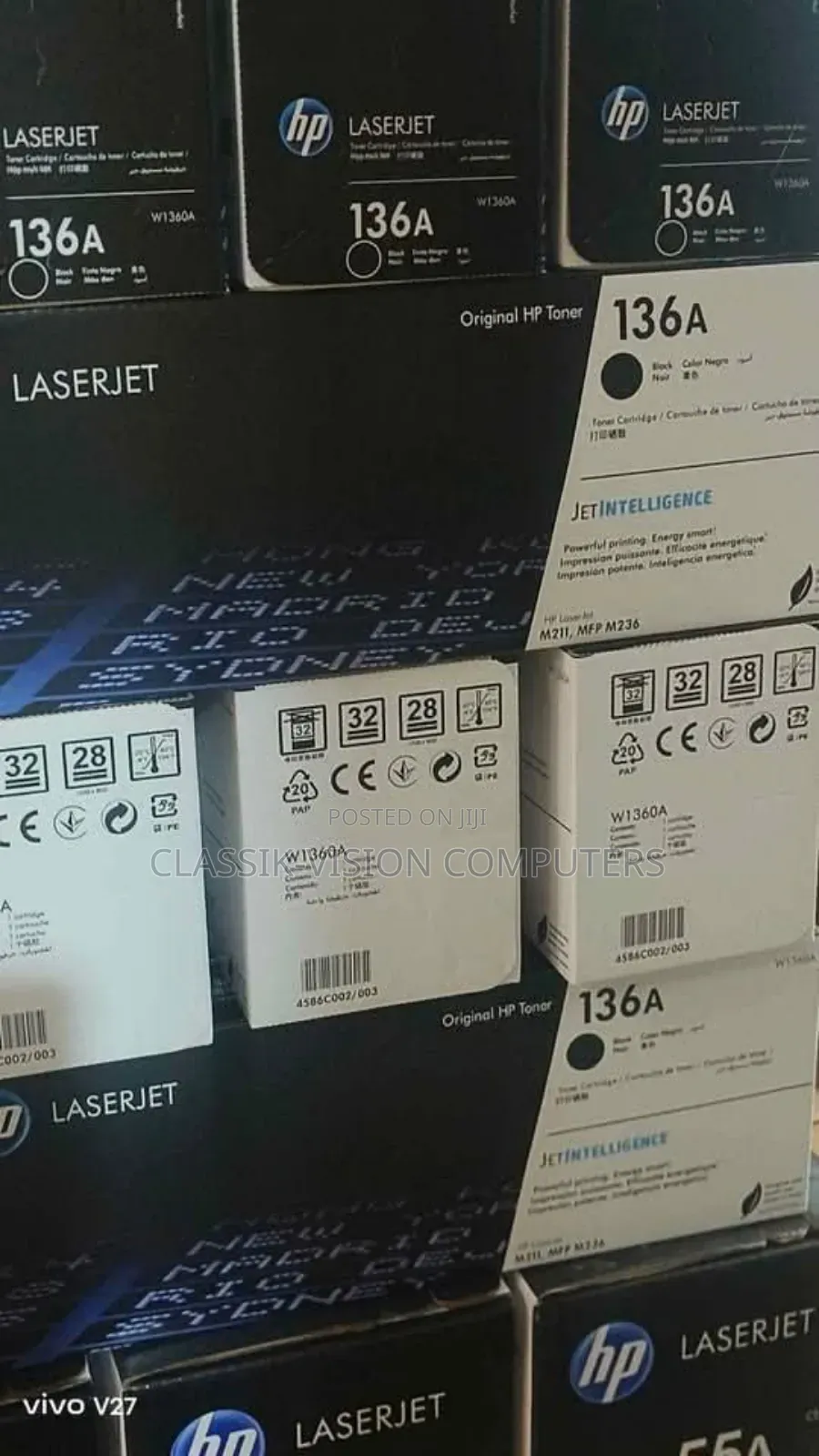 Genuine Hp 136a Black Toner(W1360a)