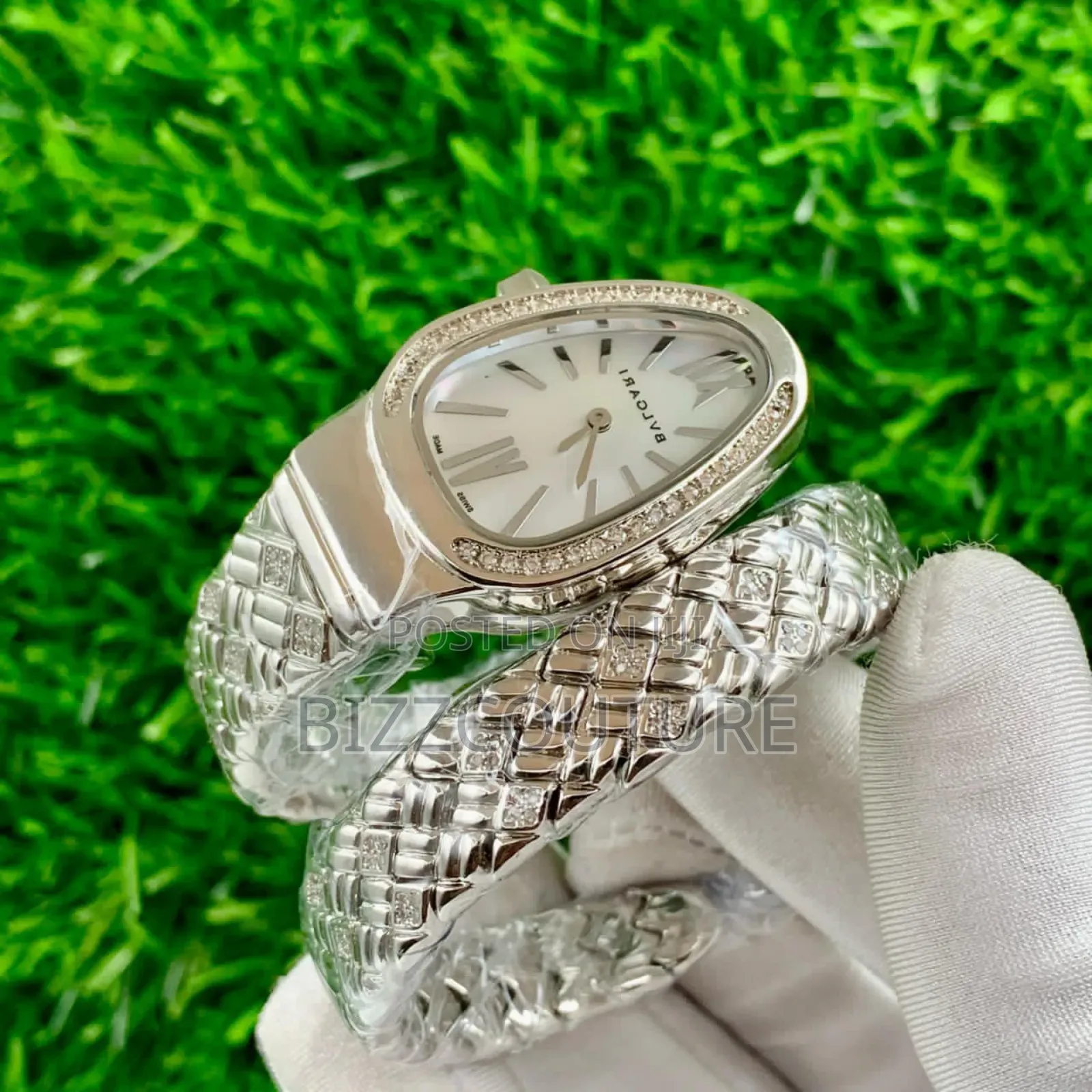 Original Bvlgari Silver Stainless Steel Bracelet Watch