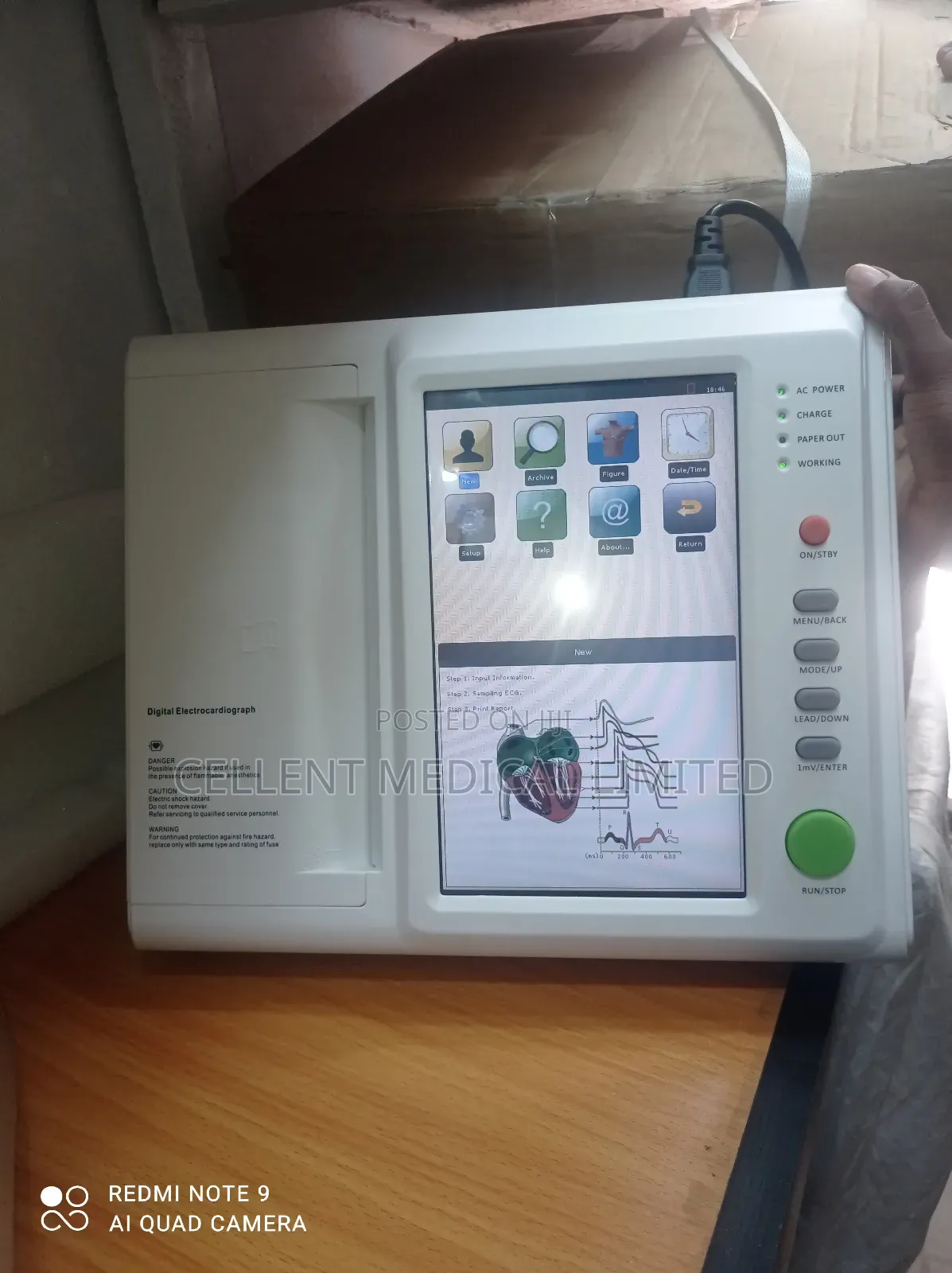 12 Channels Ecg Machine Digital