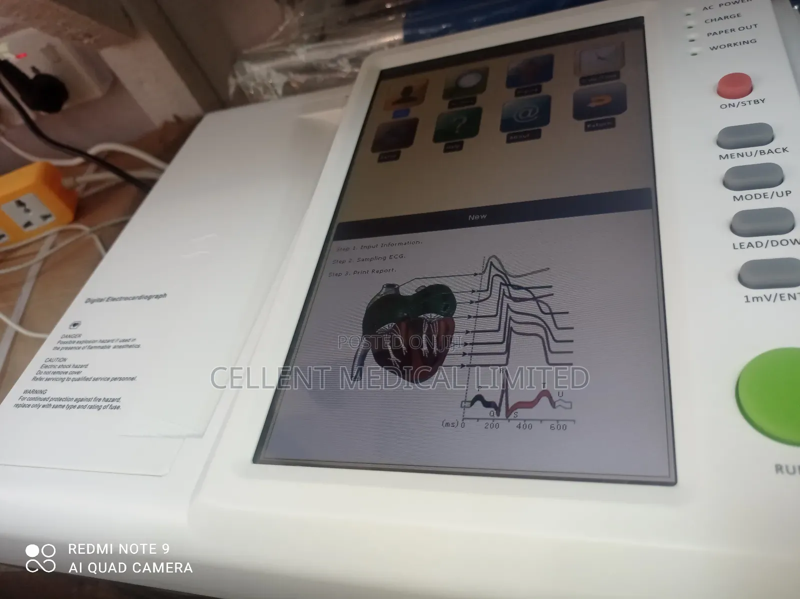 12 Channels Ecg Machine Digital