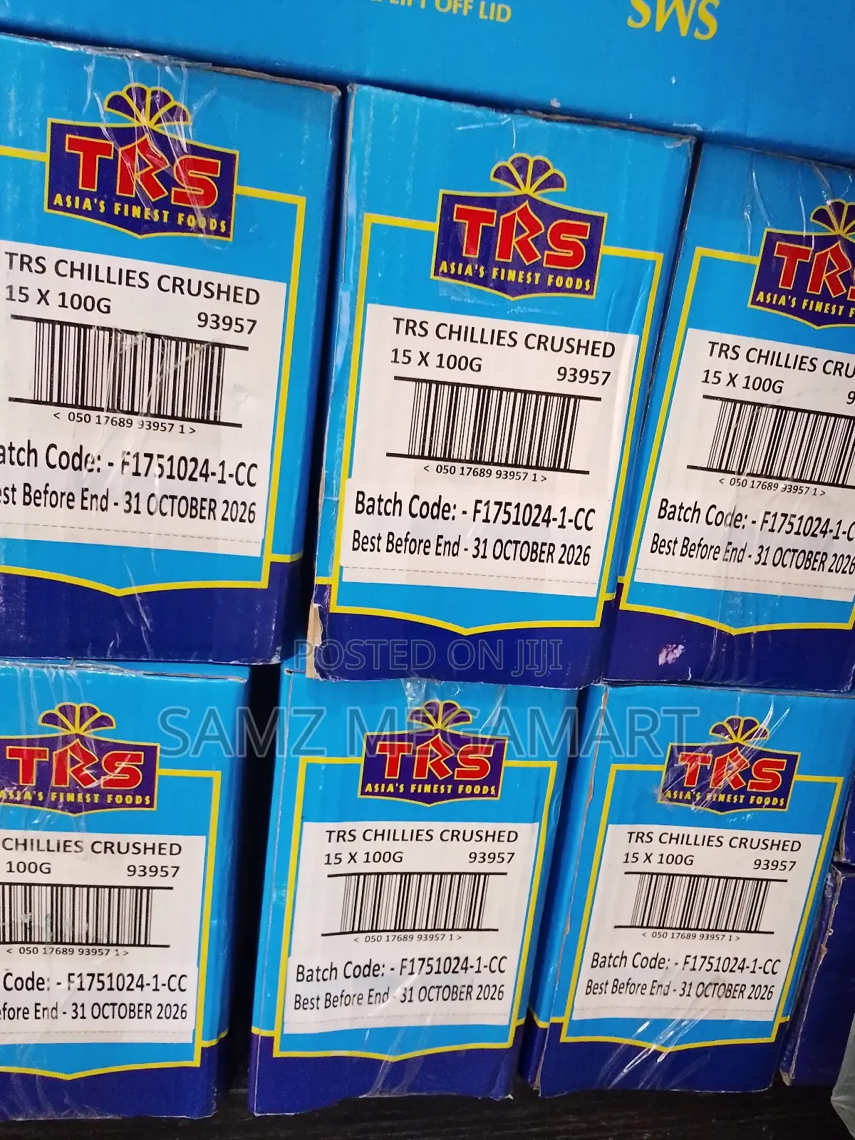 TRS Chillies Crushed 15x100g