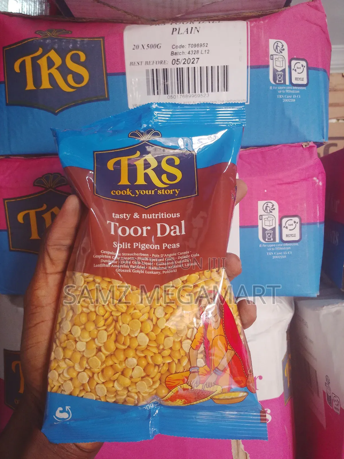 TRS Toor Dal (Split Pigeon Peas) 20x500g