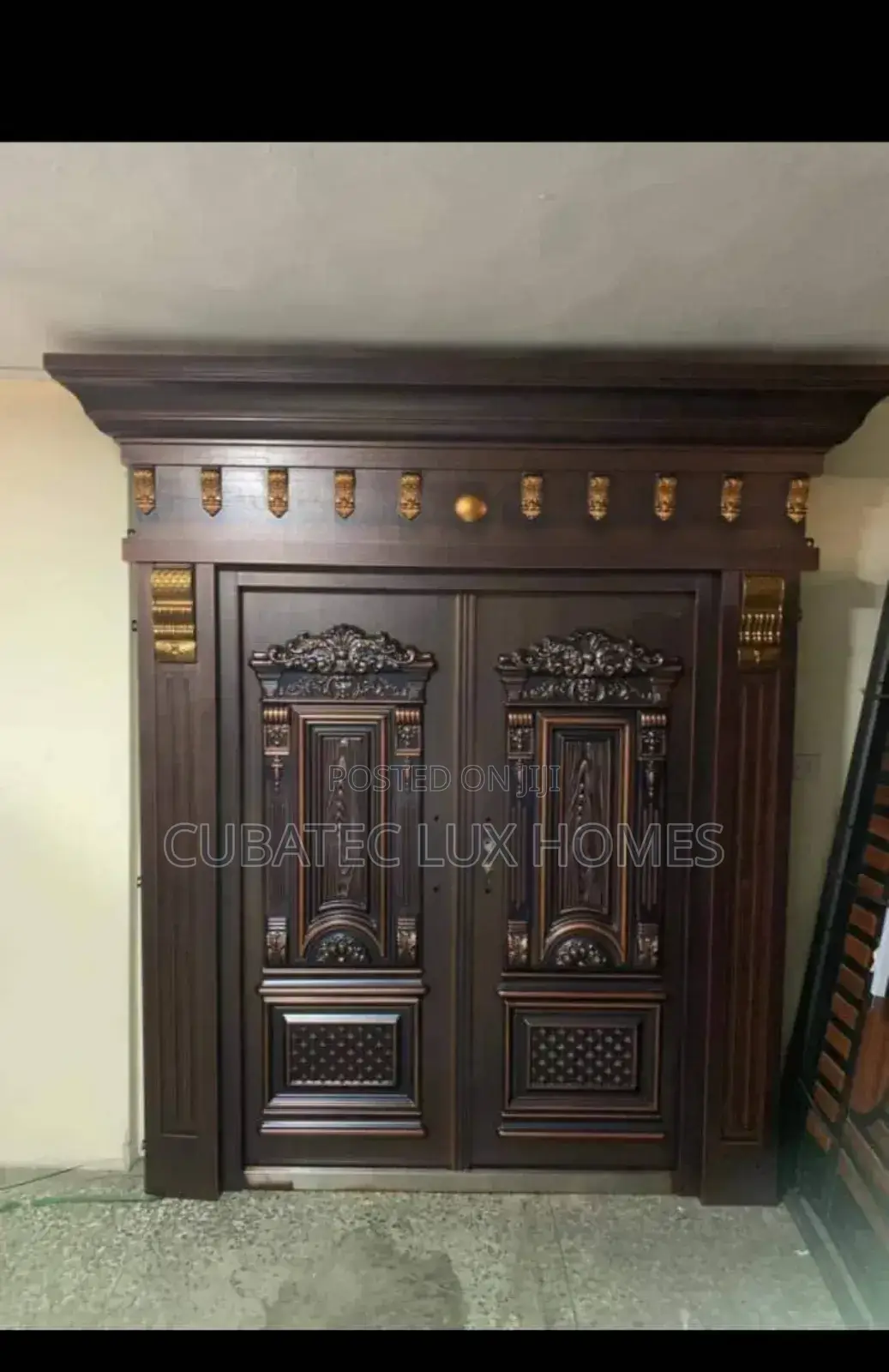 5ft Luxury Copper Door With Arch
