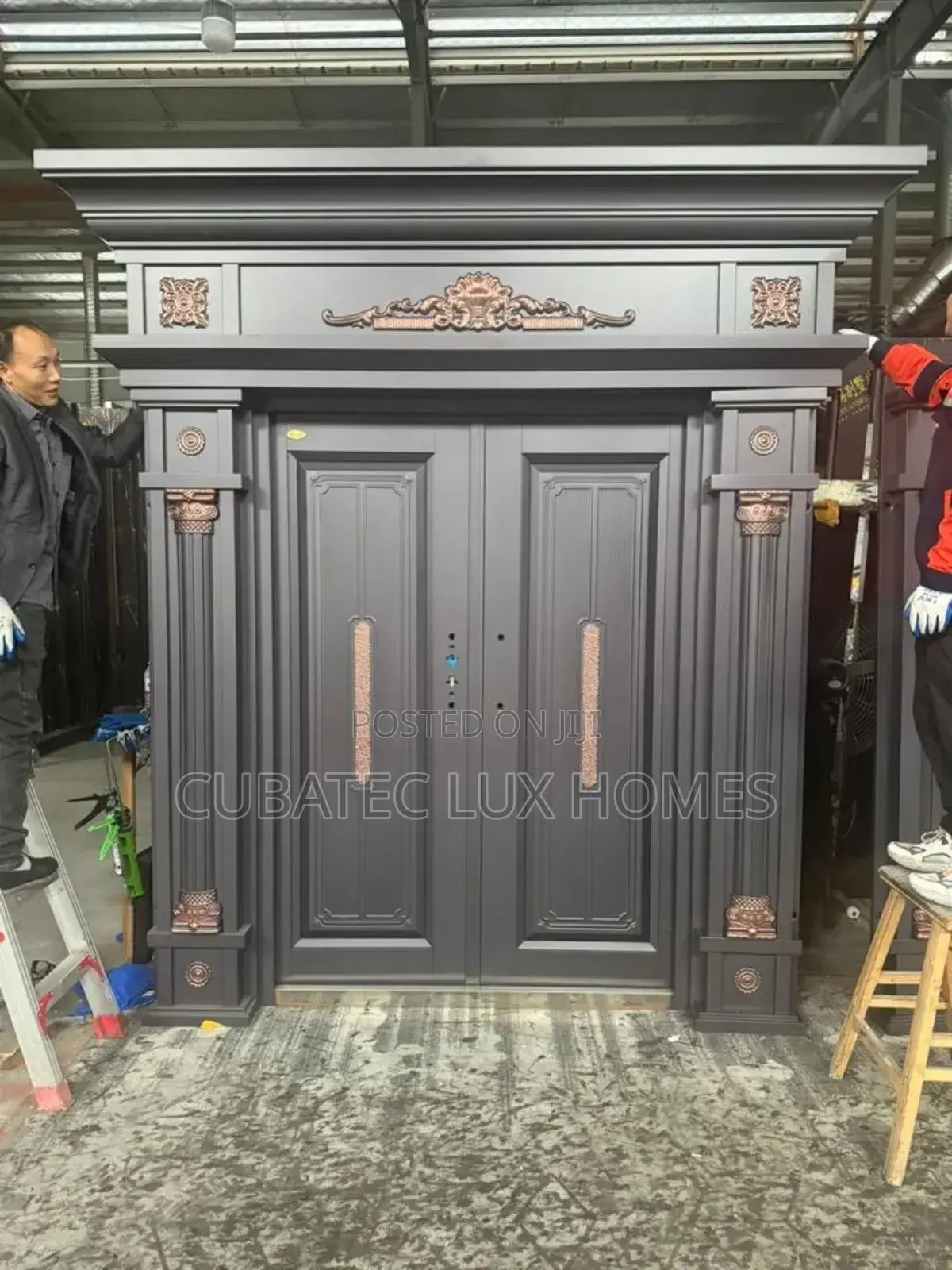 5ft Luxury Copper Door With Arch