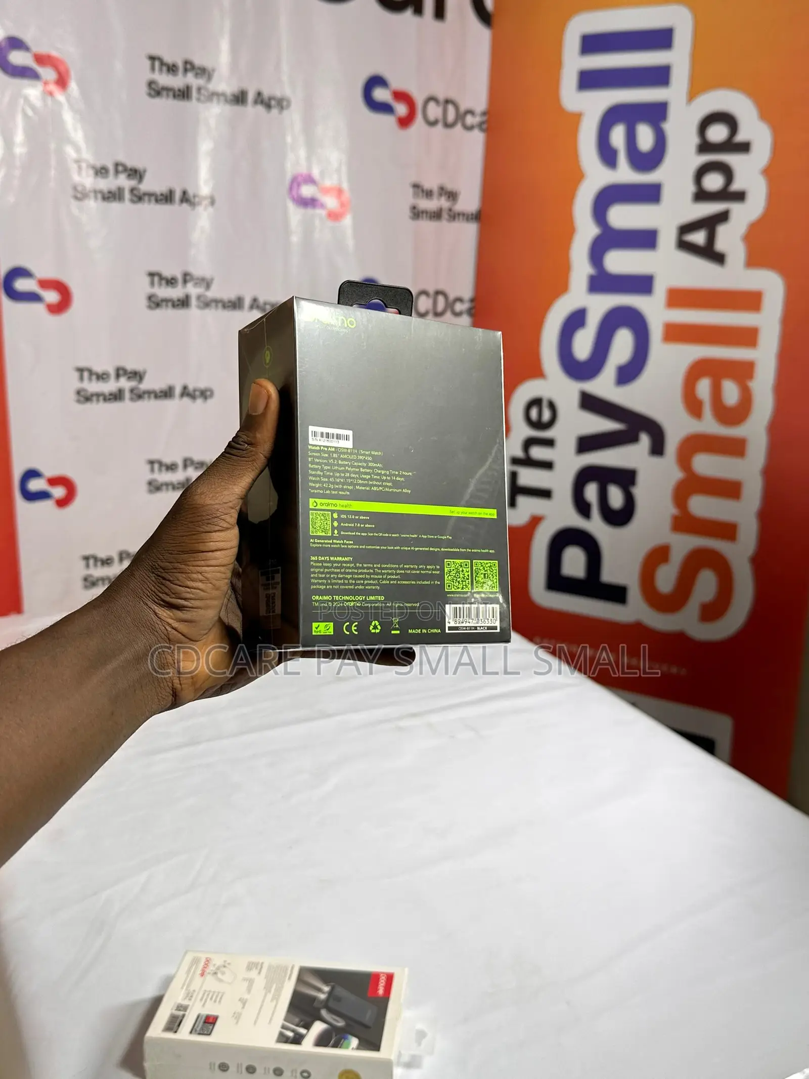 Pay Small Small Oraimo Watch Pro Am On Cdcare.App