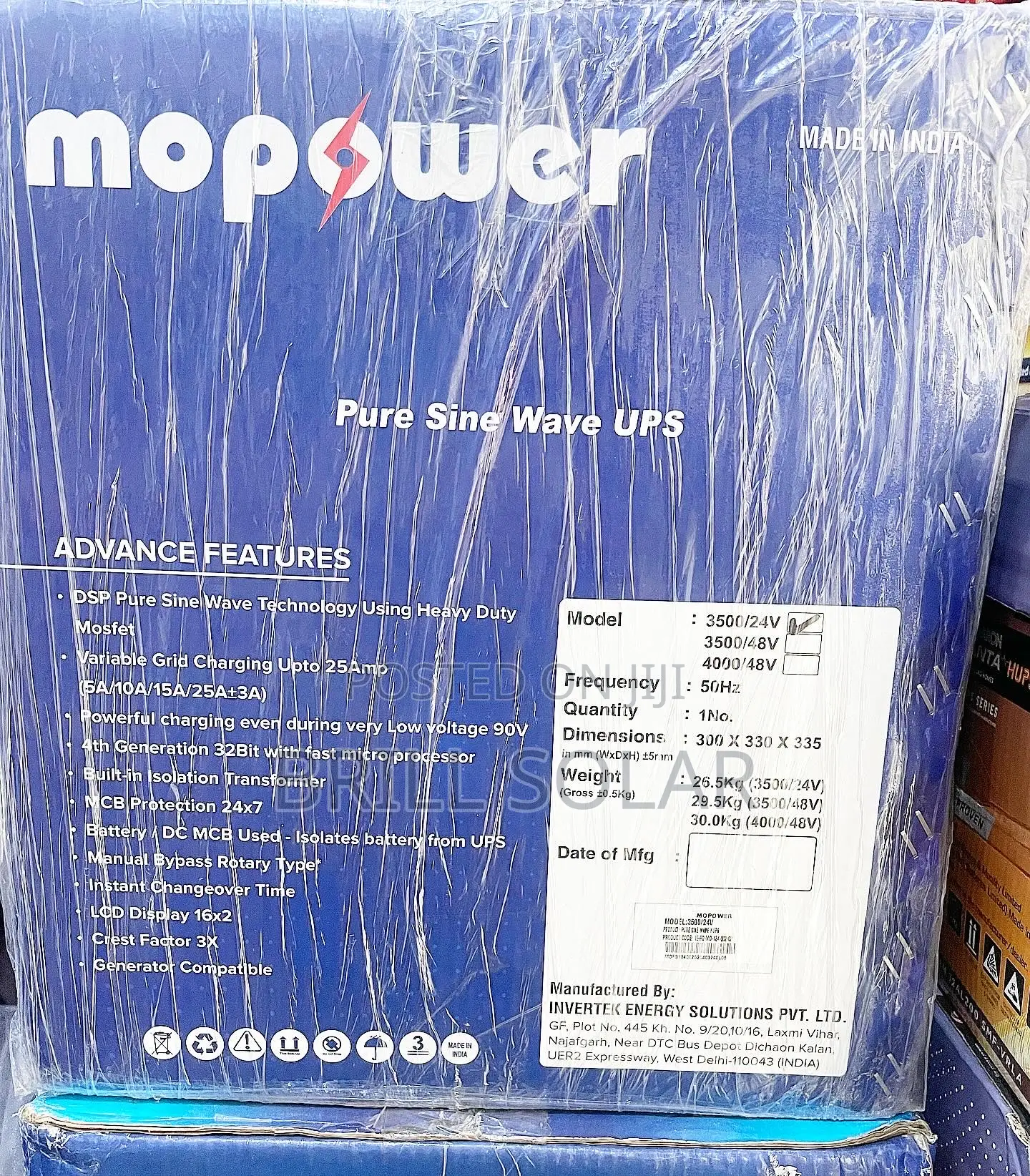 3.5kva-24v Mopower Pure Sine Wave Inverter