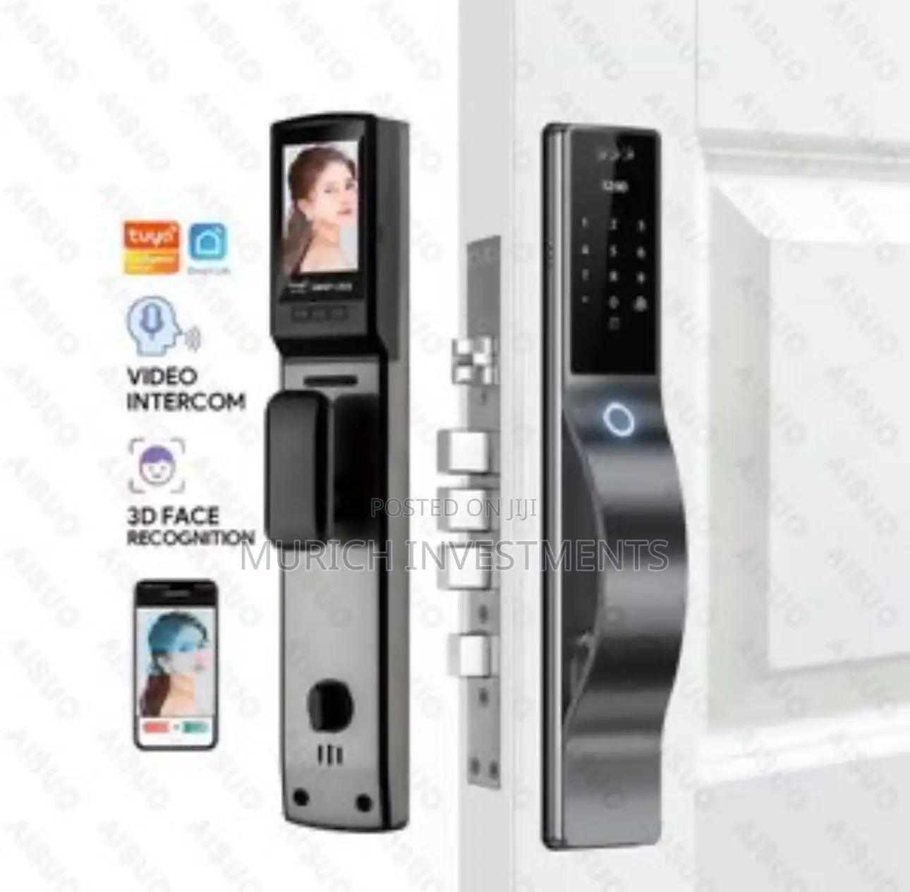 Biometric Face Scanning Digital Keypad Smart Door Lock