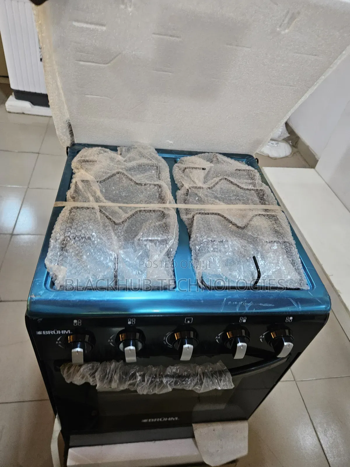 Bruhm Cooker 50x55 -
4 Gas Burner With Gas Oven