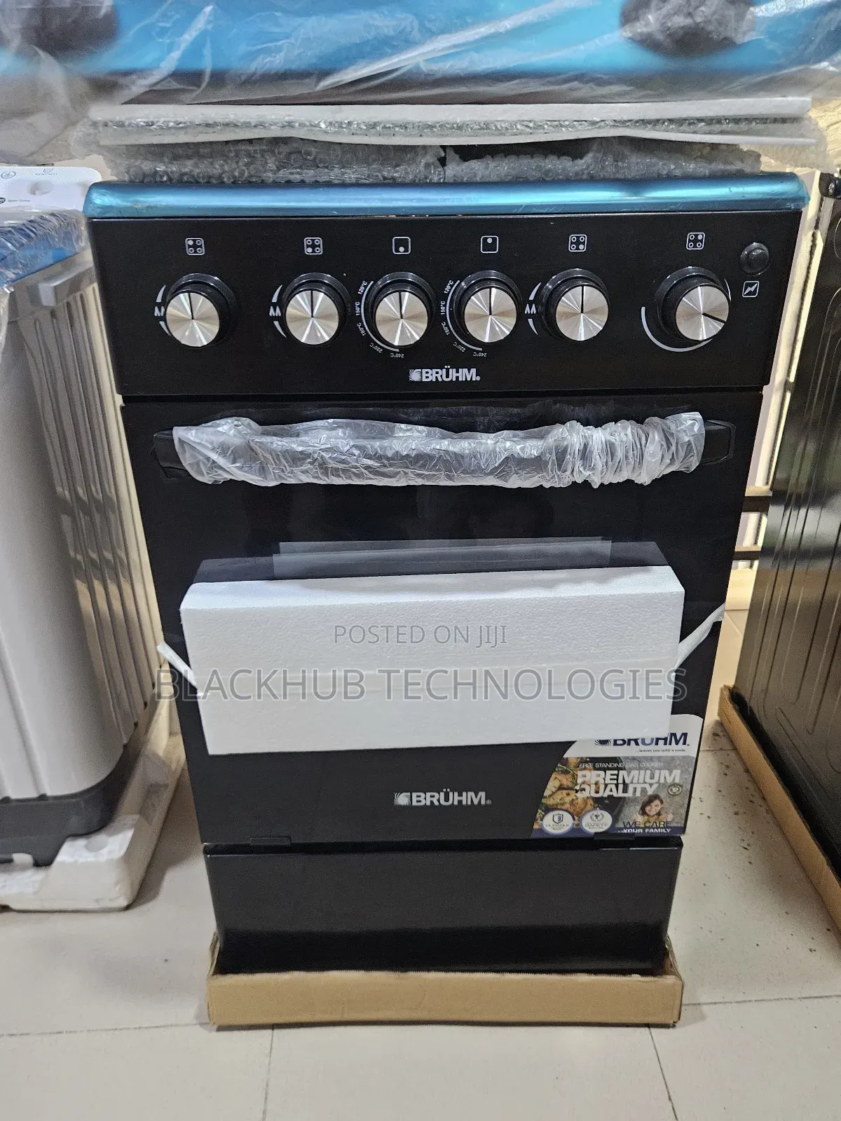 Bruhm Cooker 50x55 - 4 Gas Burner + 1 Electric Burner With Gas Oven