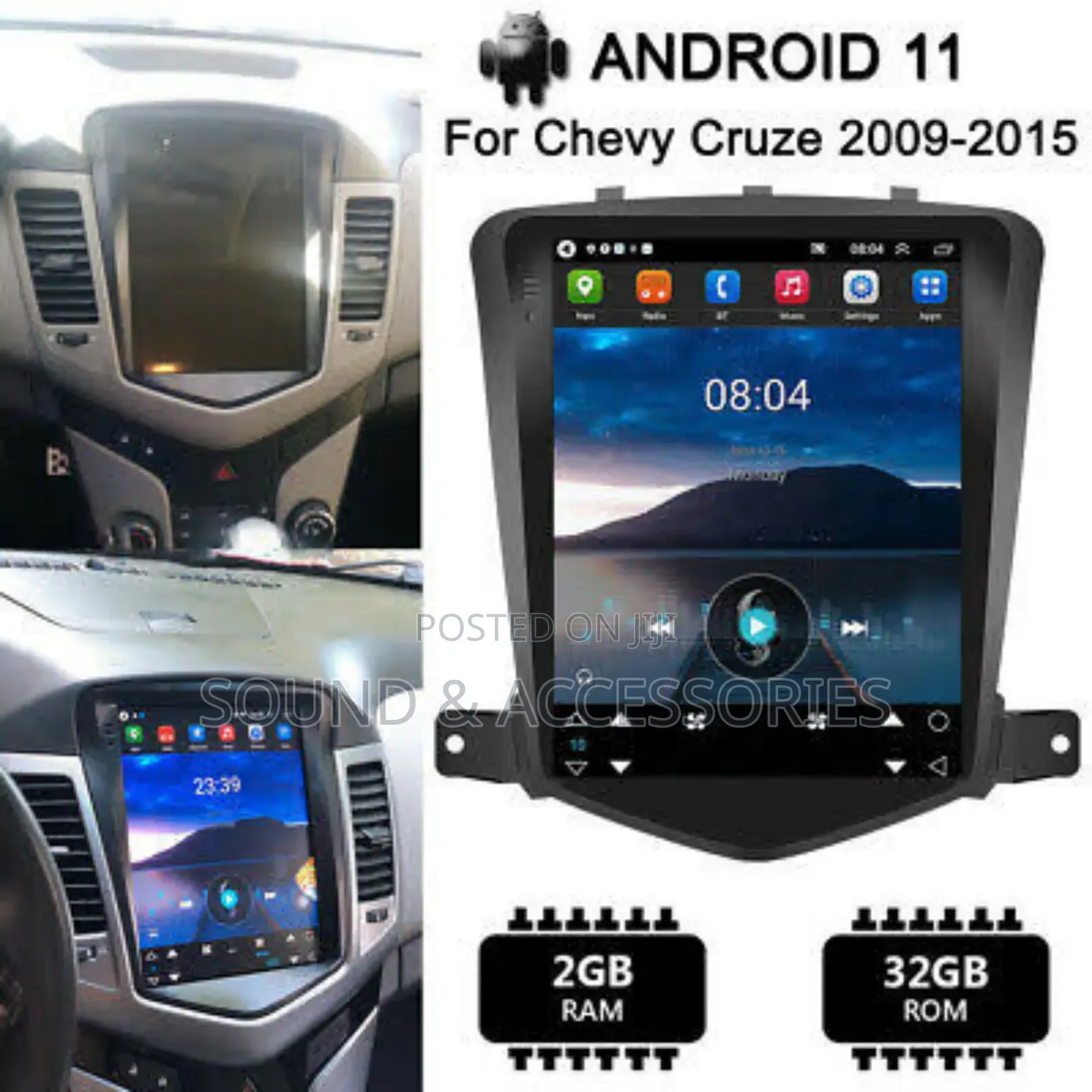 Chevrolet Cruze 2009-15 Tesla Android GPS Navigation System