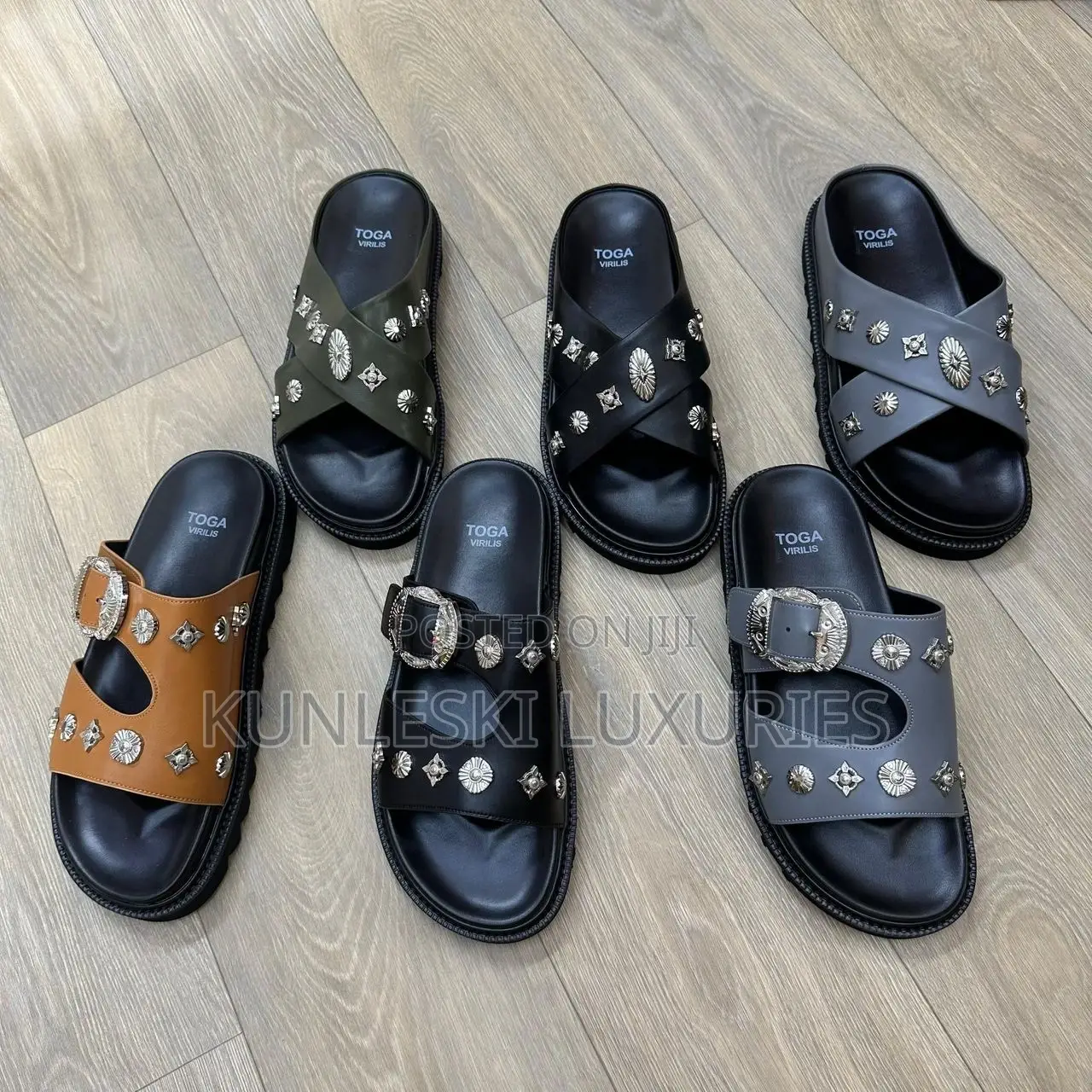 Original Toga Virilis Leather Slippers Collections