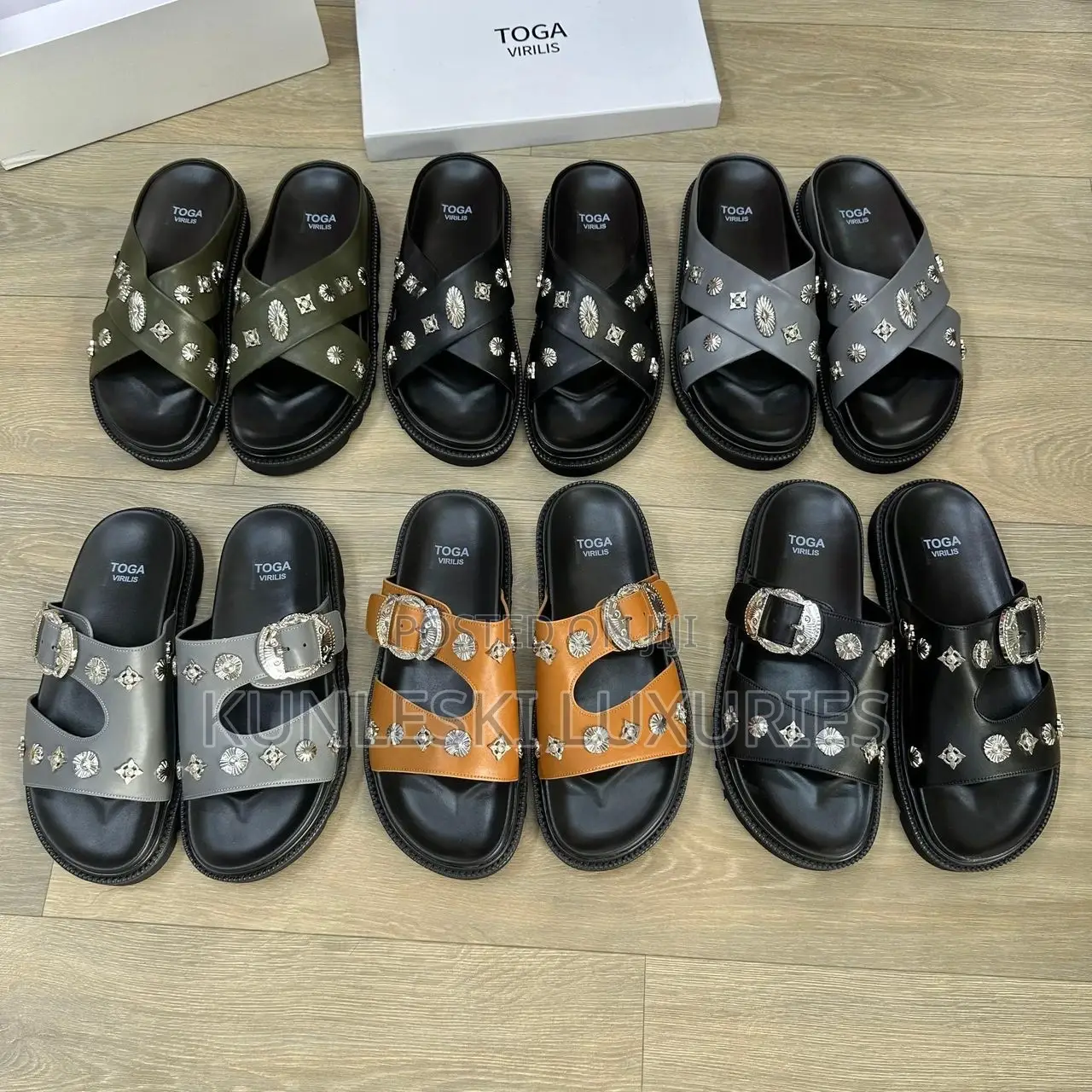 Original Toga Virilis Leather Slippers Collections