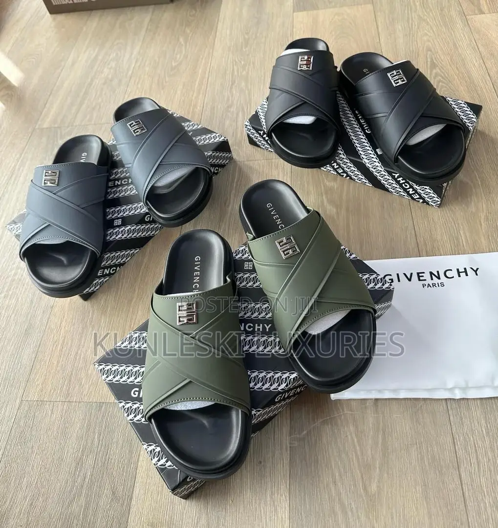 Original Givenchy Matured Leather Slippers for Men