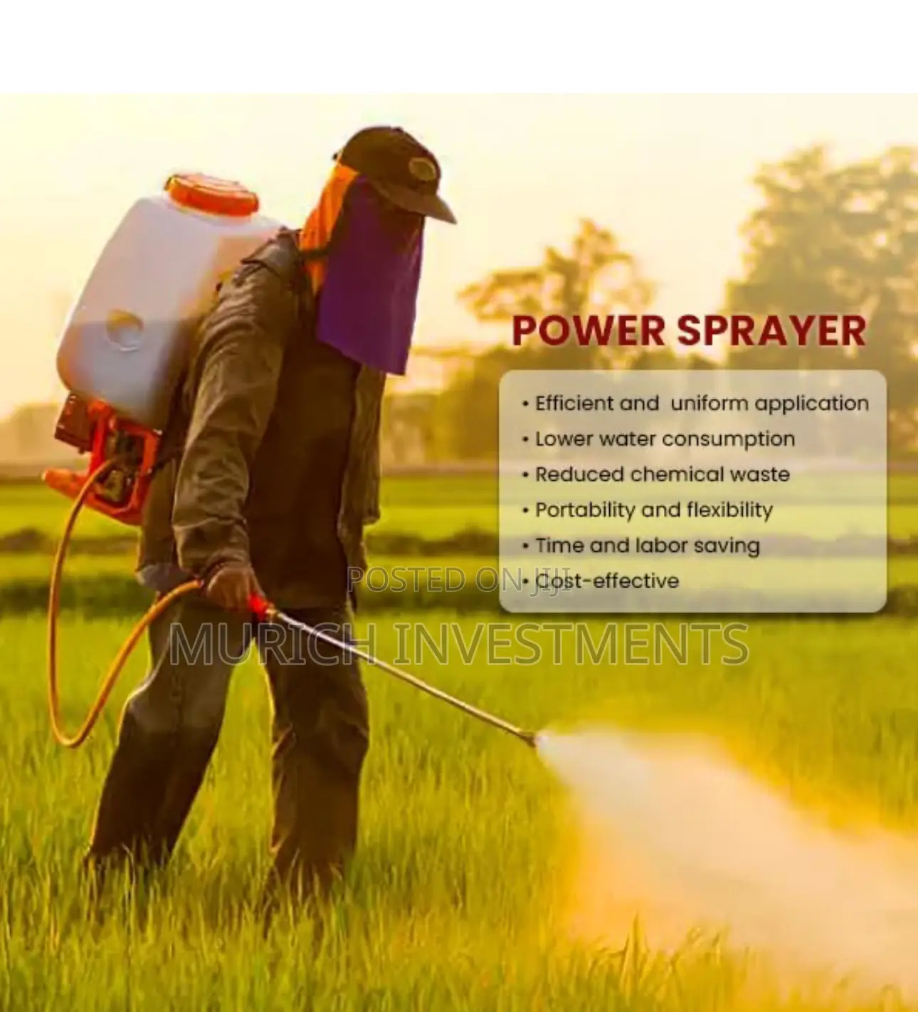 20l Gasoline Knapsack Power Sprayer High Performance Durable