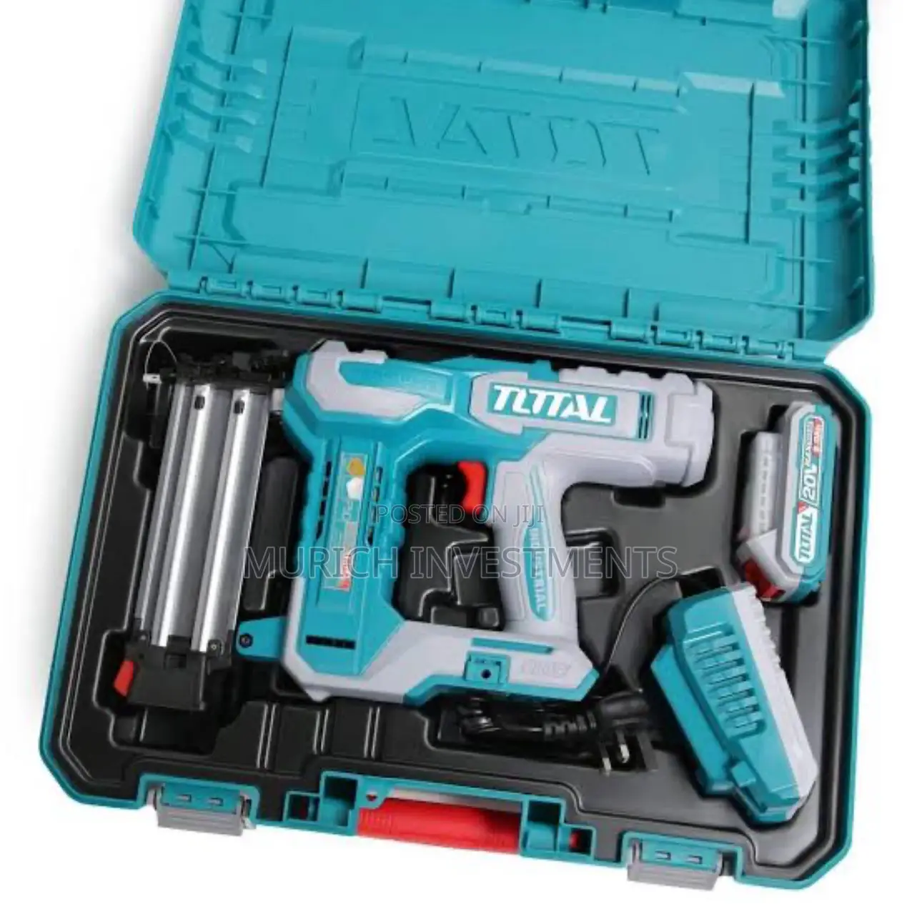 Total 20v 2” Cordless Brad Nailer Kit With Battery Charger