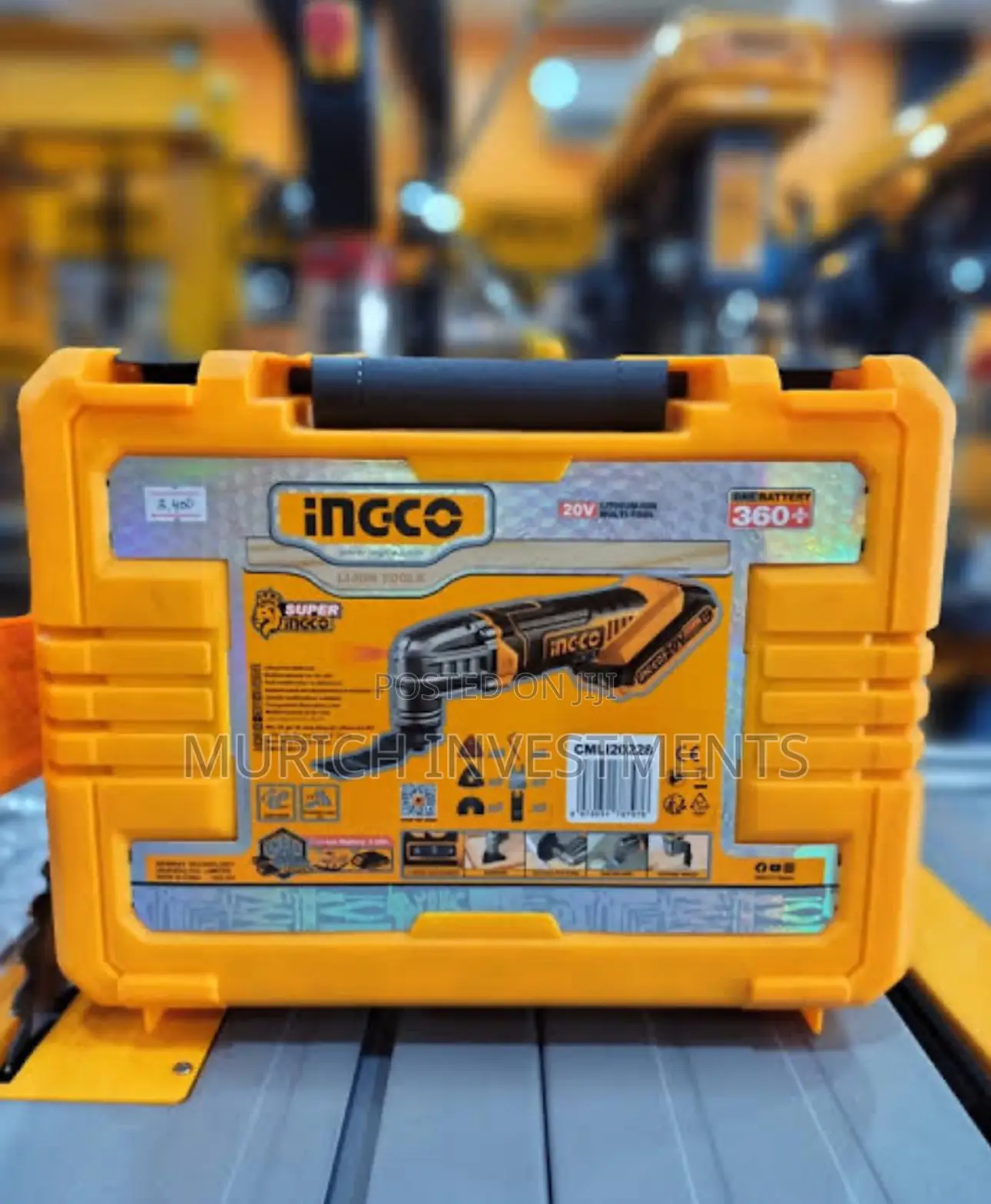 Ingco 20v Cordless Oscillating Multi-Tool + 8pcs Accessory