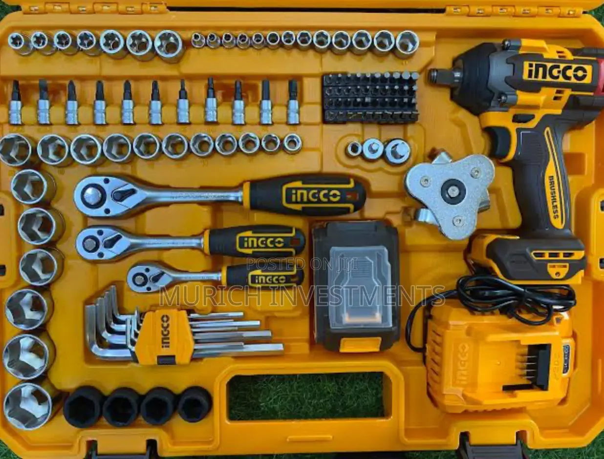 152pcs 20v Cordless Impact Wrench Tool Set Powerful Complete
