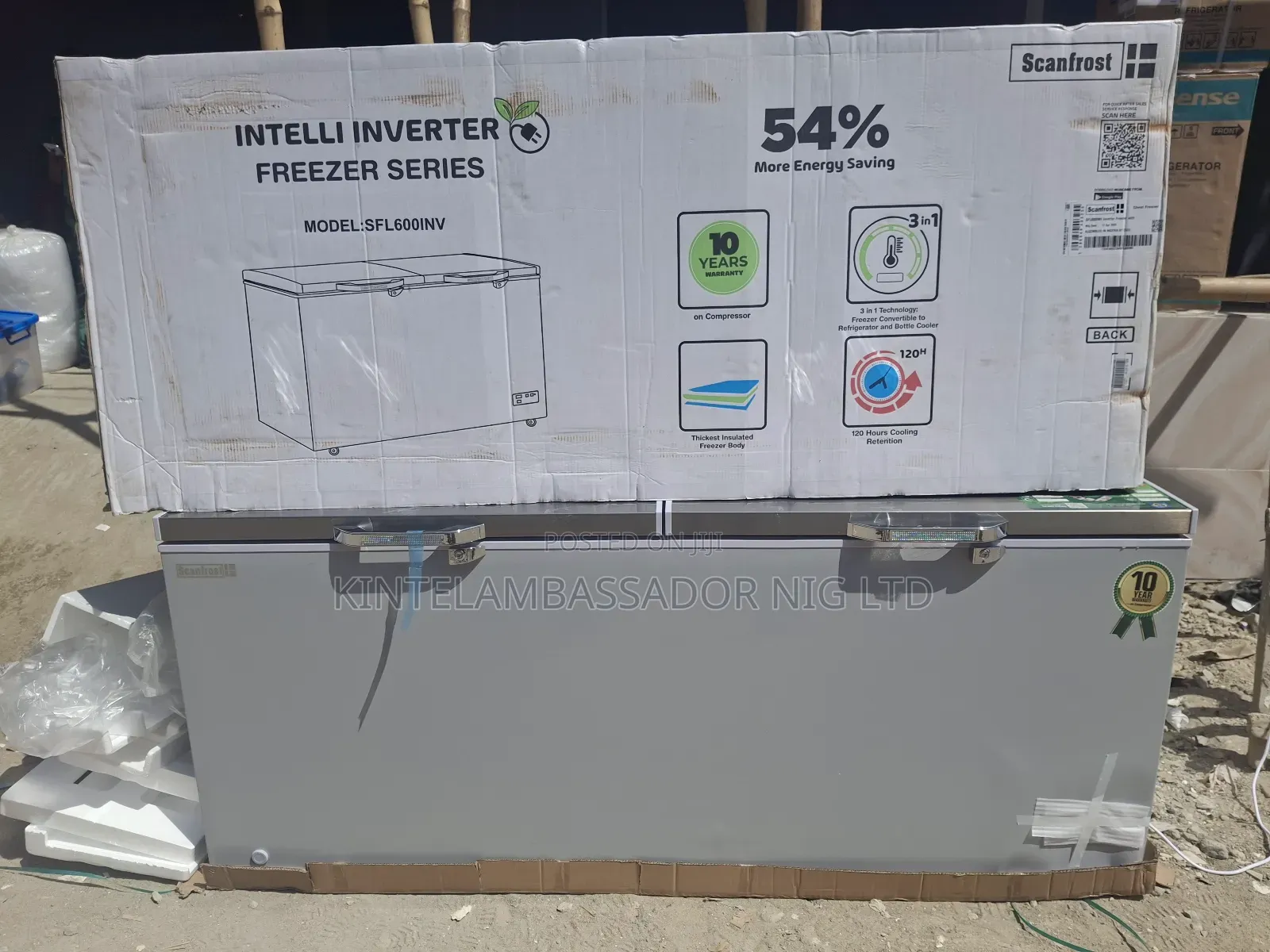 Scanfrost Double Double Inverter Freezer