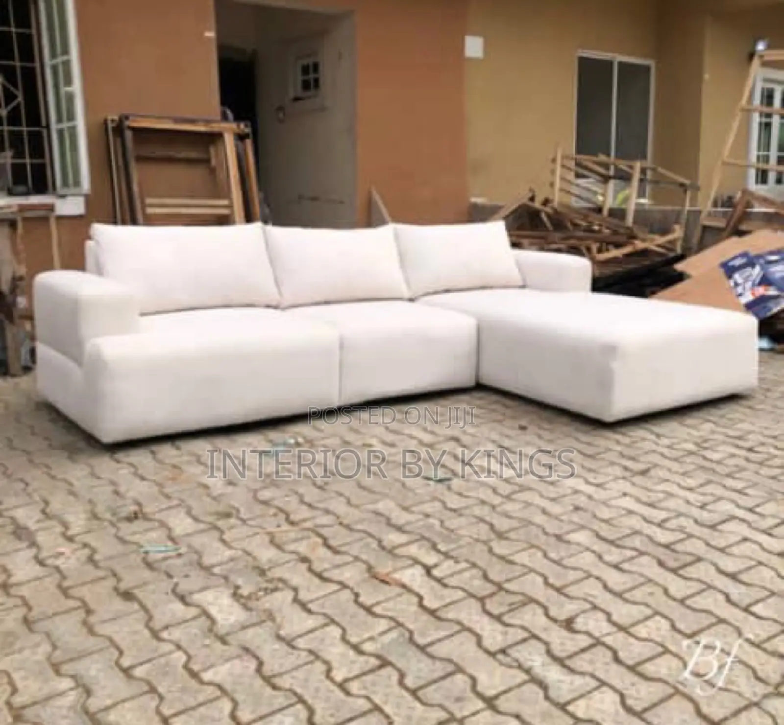 L-Shaped Fabric Sofa Can Be Made in Preferred Colors