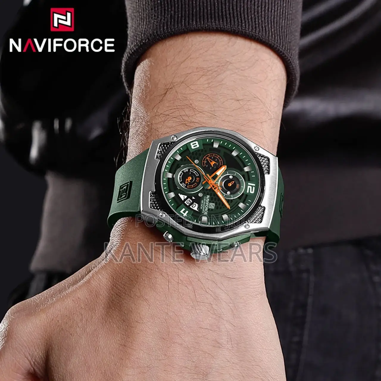 The Waterproof Rubber Naviforce Wristwatch