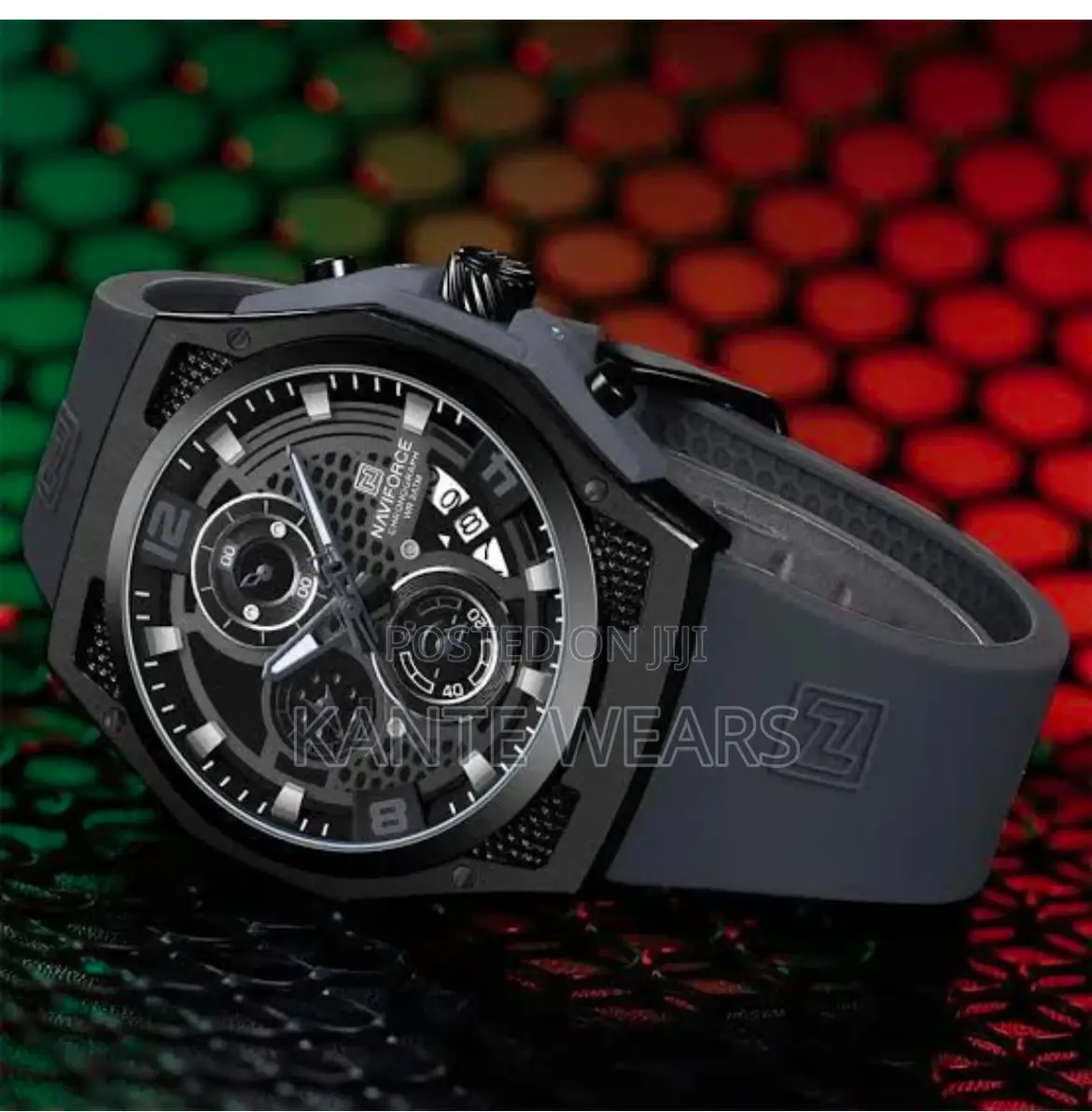 The Waterproof Rubber Naviforce Wristwatch