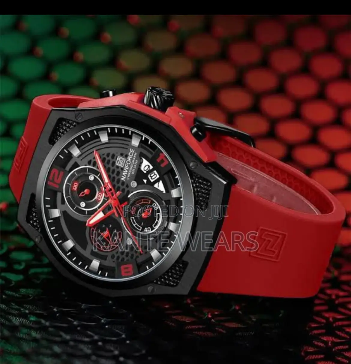 The Waterproof Rubber Naviforce Wristwatch