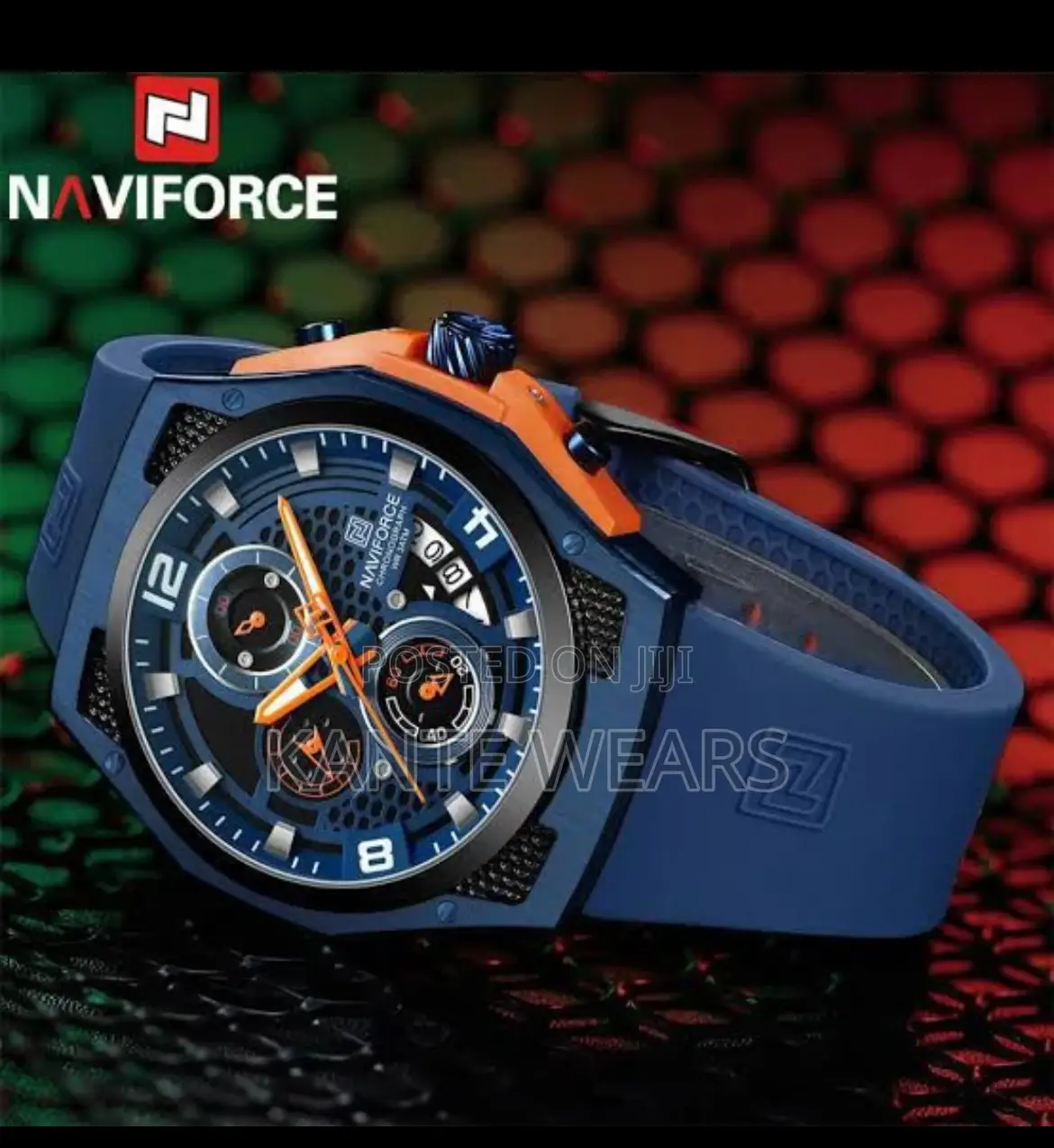 The Waterproof Rubber Naviforce Wristwatch