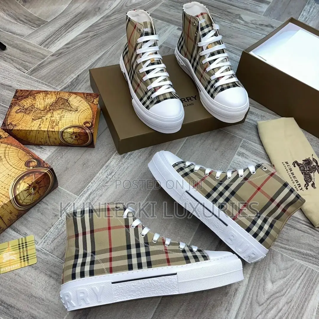 Original Burberry Fall Winter 2025 High Top Sneakers