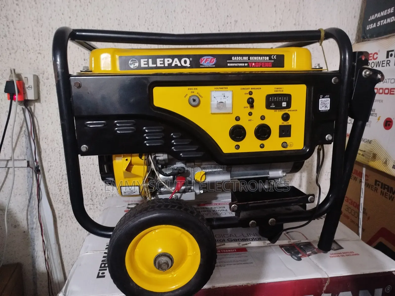 Elepaq Constant Copper Coil Petrol Generator Mede in Japan