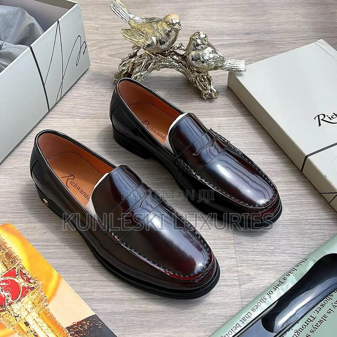 Original Richwanaz Patent Leather Shoes for Men in 2 Colors