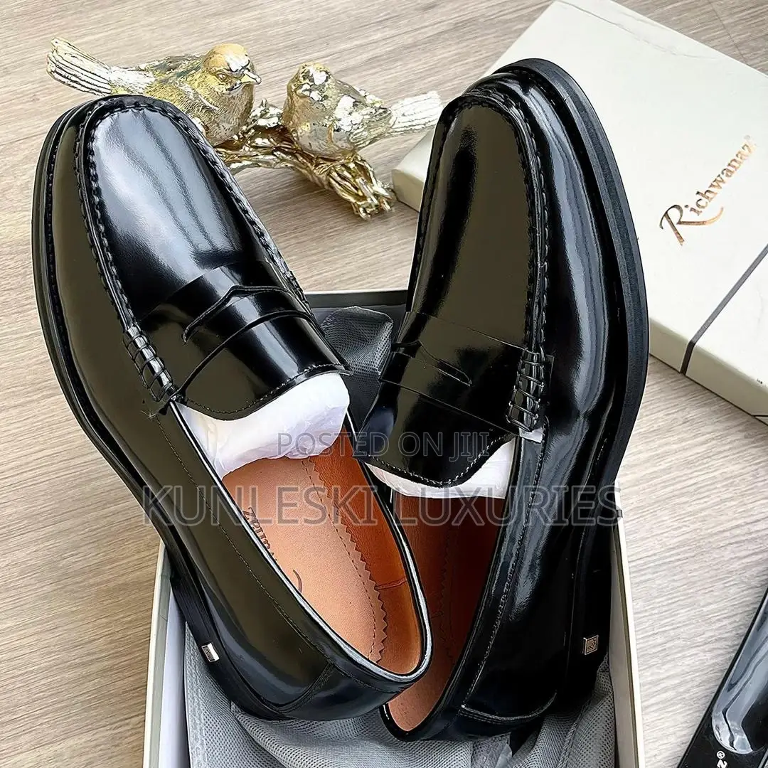Original Richwanaz Patent Leather Shoes for Men in 2 Colors