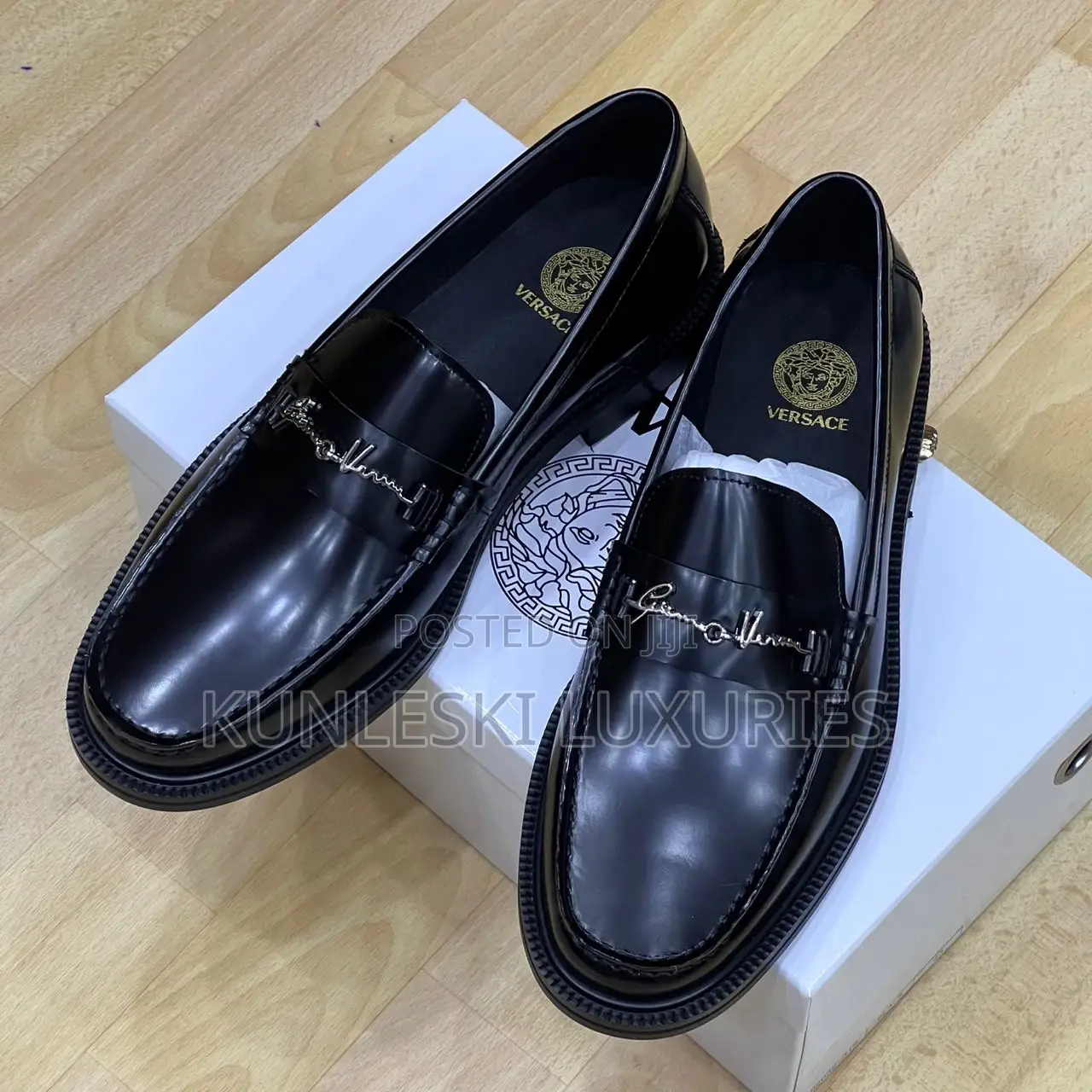 Original Versace Patent Leather Shoes for Men