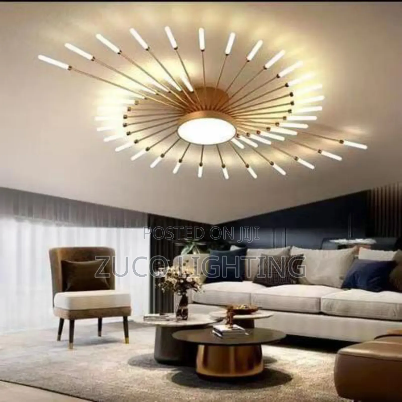 Model Luxury Led Flush Mount Ceiling Chandelier Light